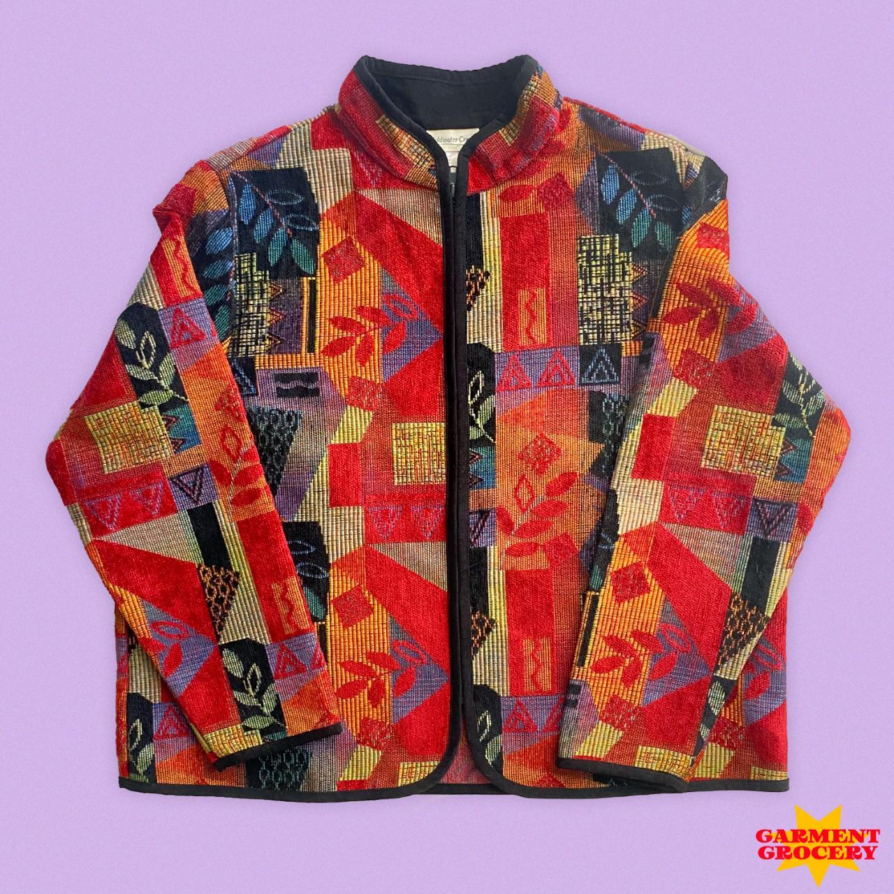 Funky Patchwork Jacket I mean, WOW. Size: XXL - Depop