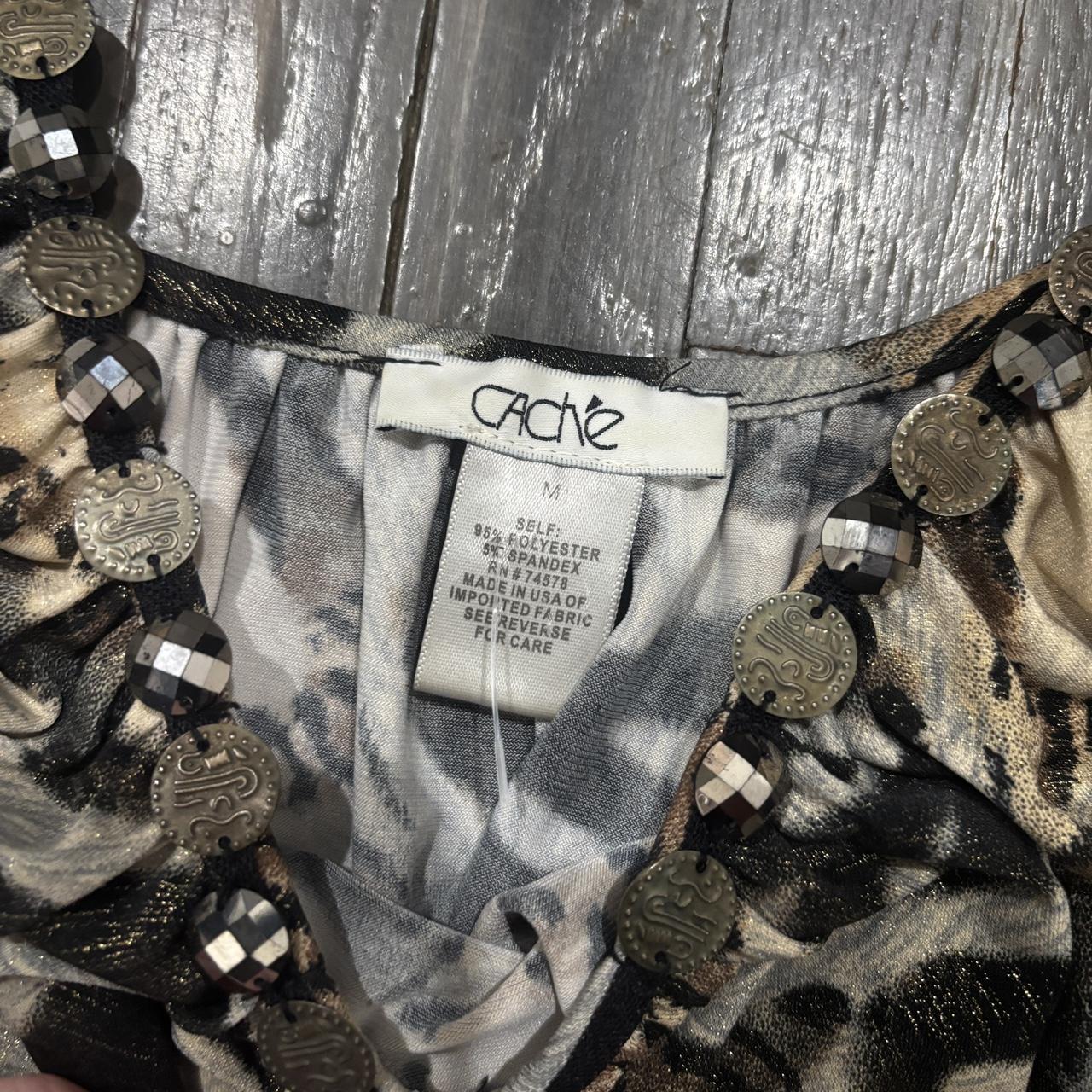 Cache Women's Blouse - Multi/Brown - M – Cache An… - image 4