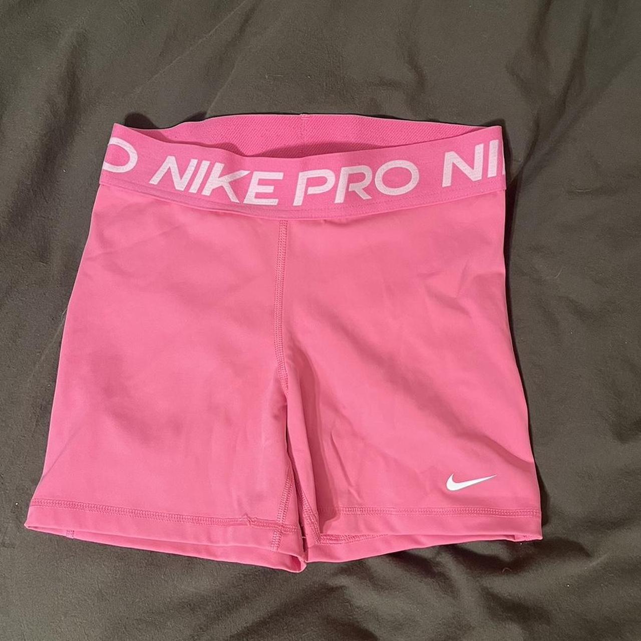 womens pink nike pro shorts