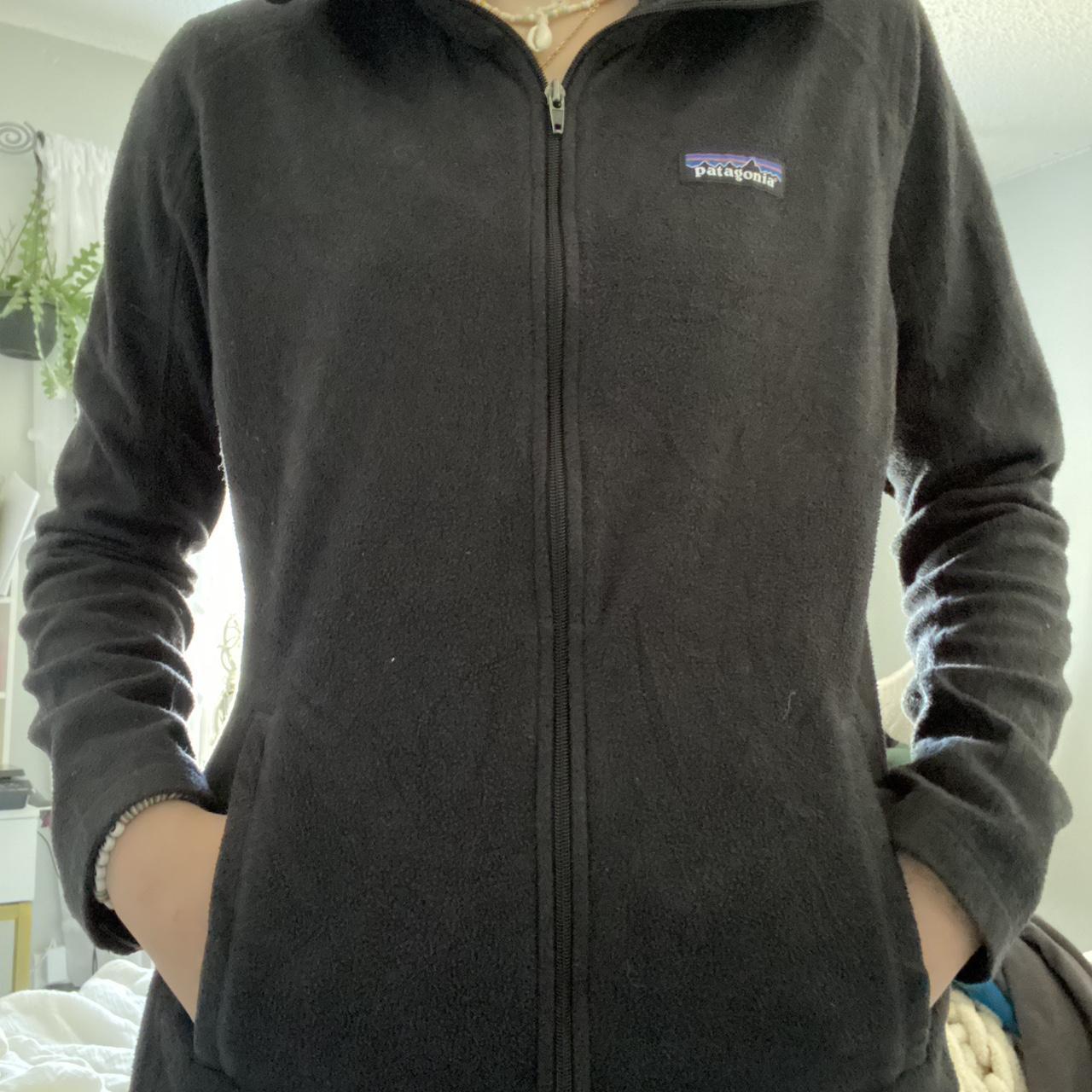 Patagonia black zip online up