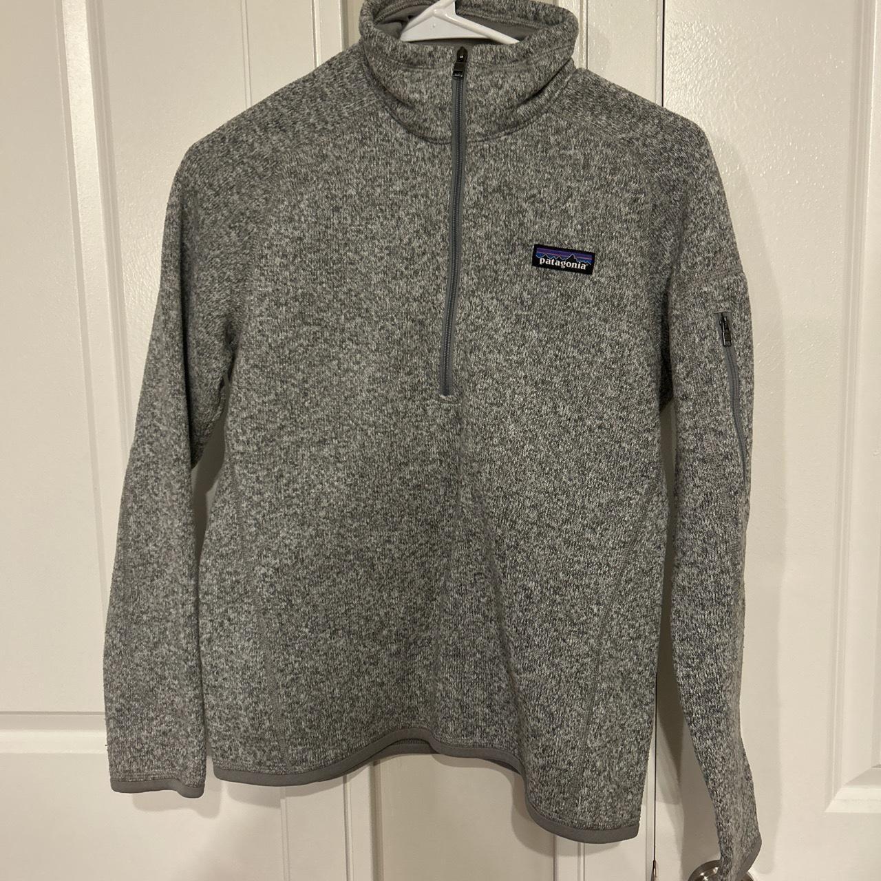 Gray Patagonia Quarter Zip Women’s Small - Depop