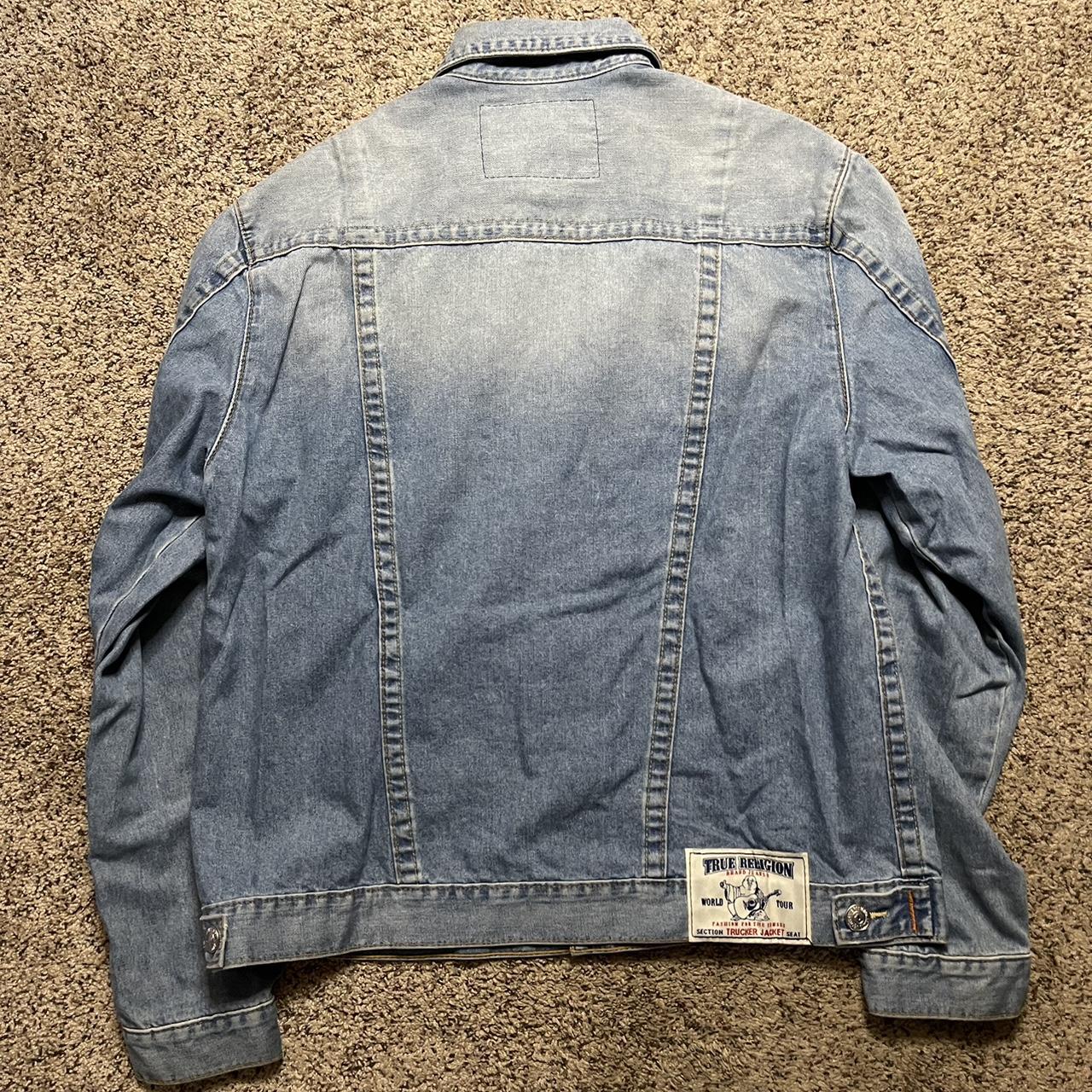 True religion Jean jacket Size XXL Great condition... - Depop