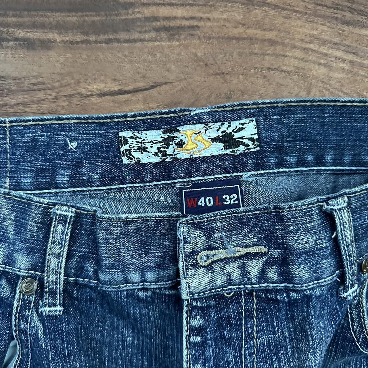 Blue 90s Fubu Denim Hip Hop Jeans Baggy Pants (26