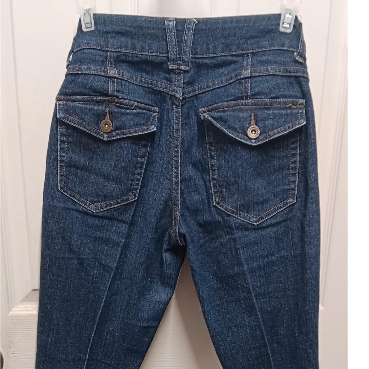 Y2K Low-rise Hot Bottoms jeans in the style boot cut... - Depop