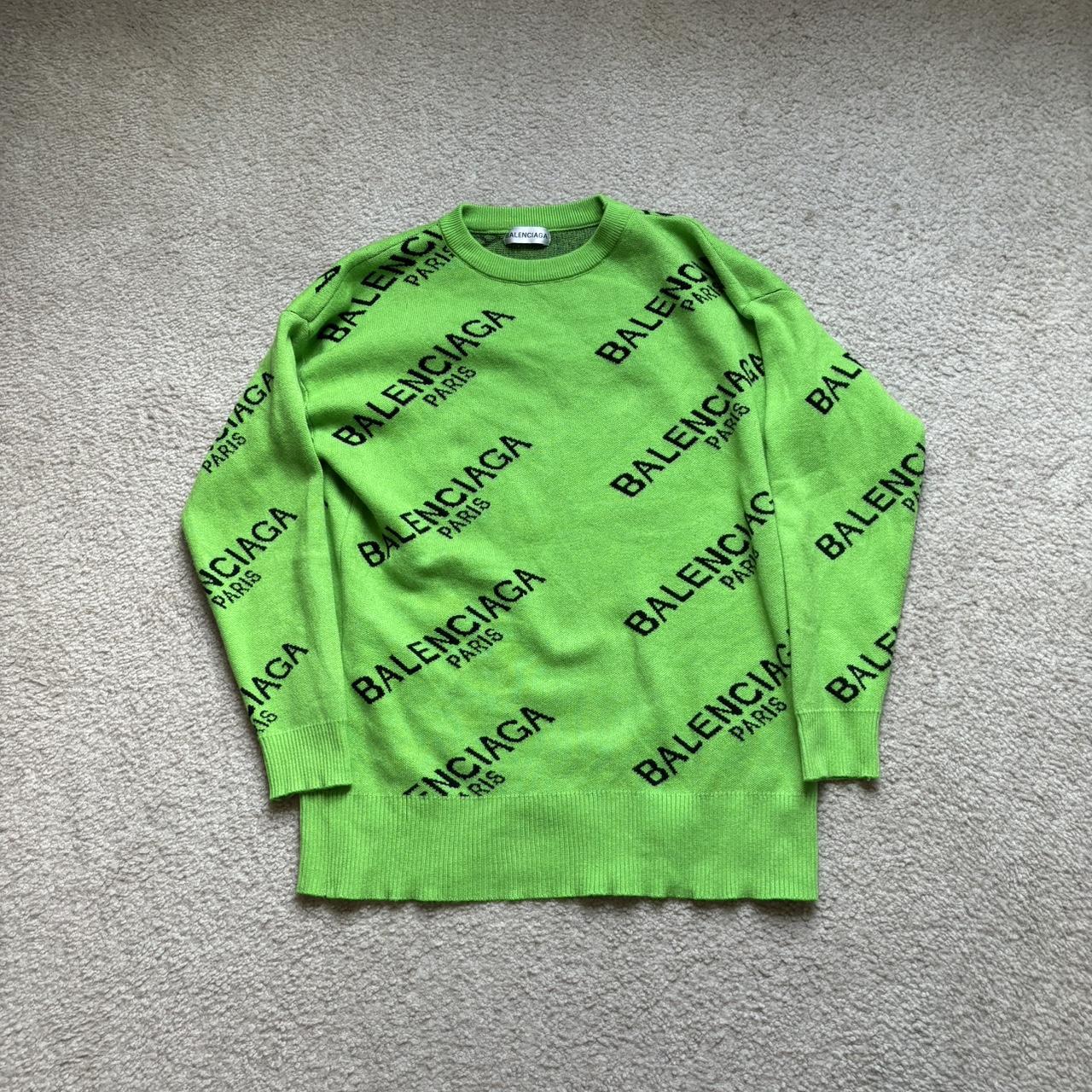 Balenciaga sweatshirt womens green online