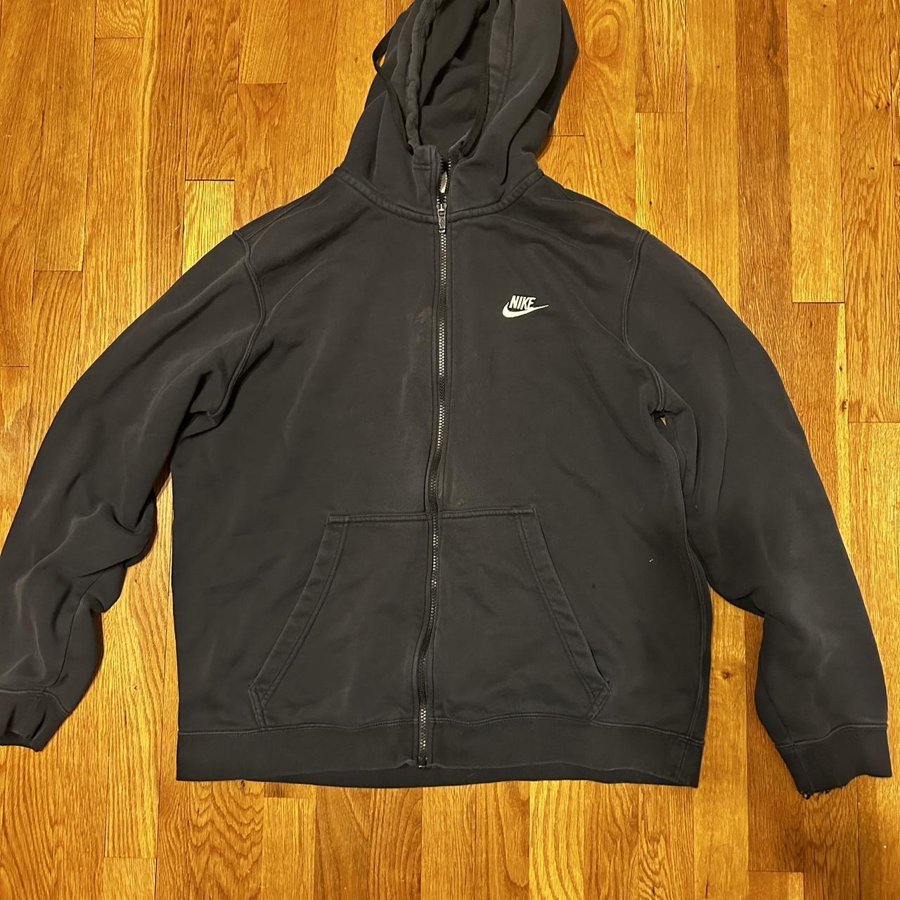 womens nike black zip up