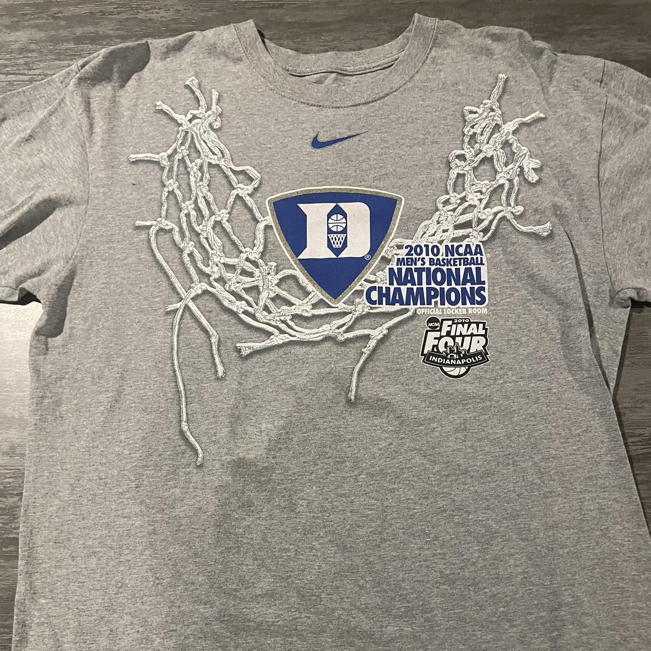 Duke 2010 National Championship Shirt Size L no flaws - Depop