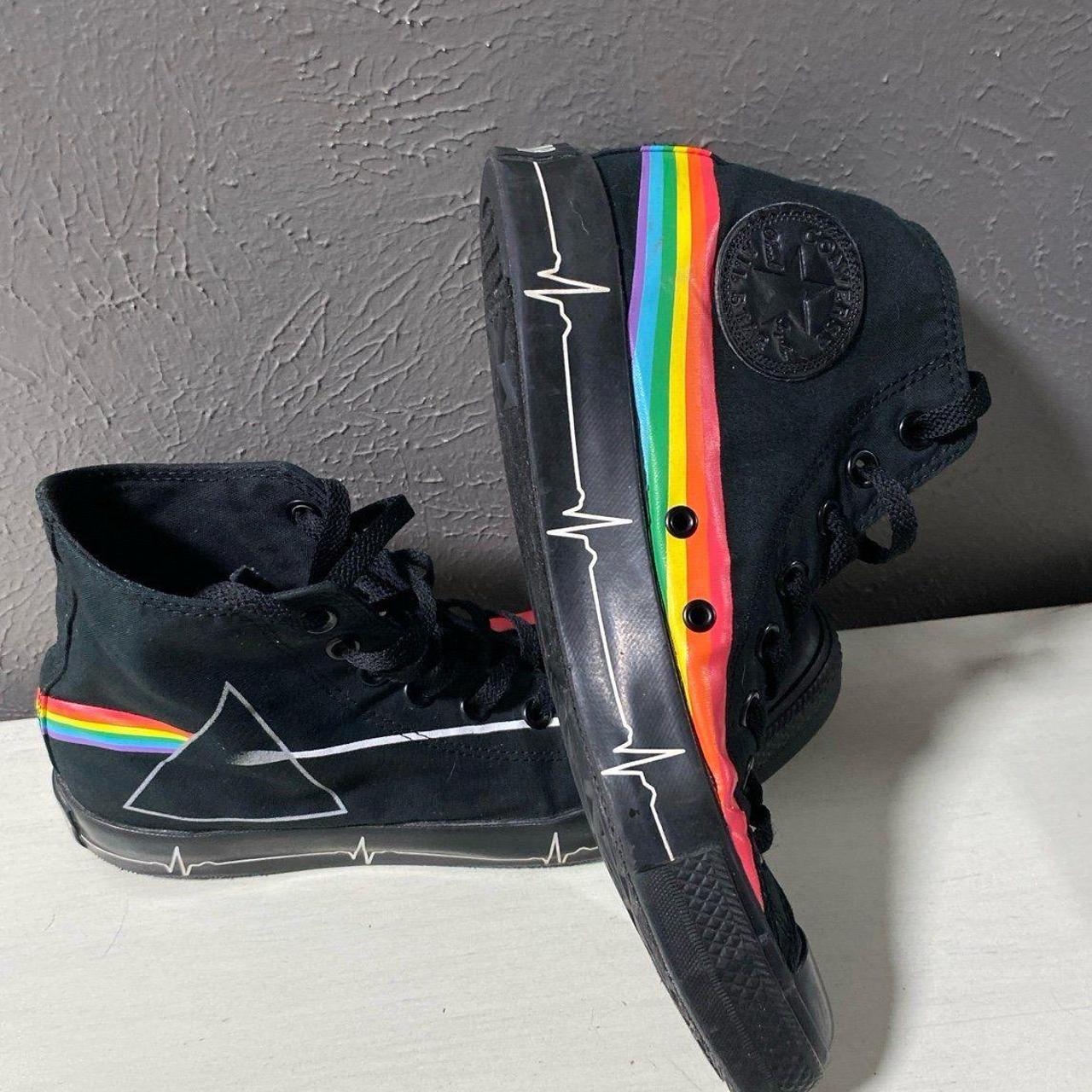 2008 Converse All Star Pink Floyd collaboration high. Depop