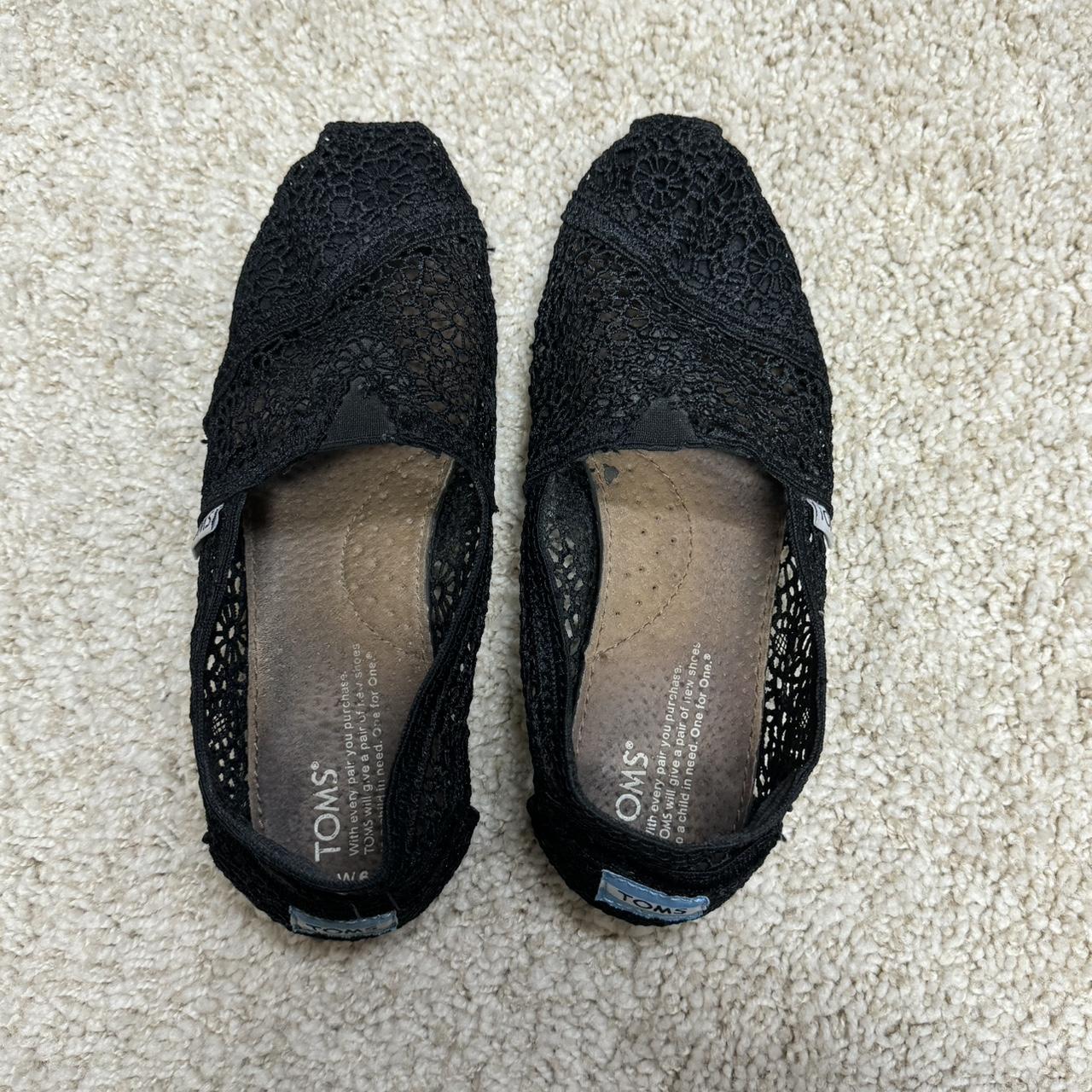 Black lace toms best sale