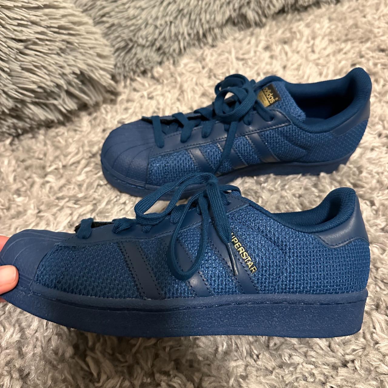 Adidas superstar clearance blue size 6