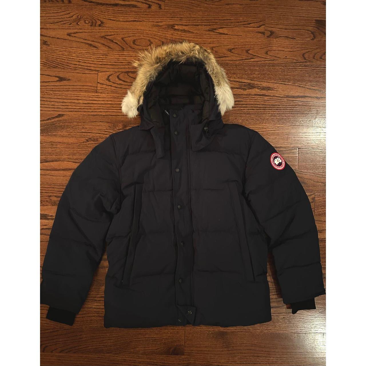 Canada Goose Navy Wyndham Parka Brand New with... - Depop