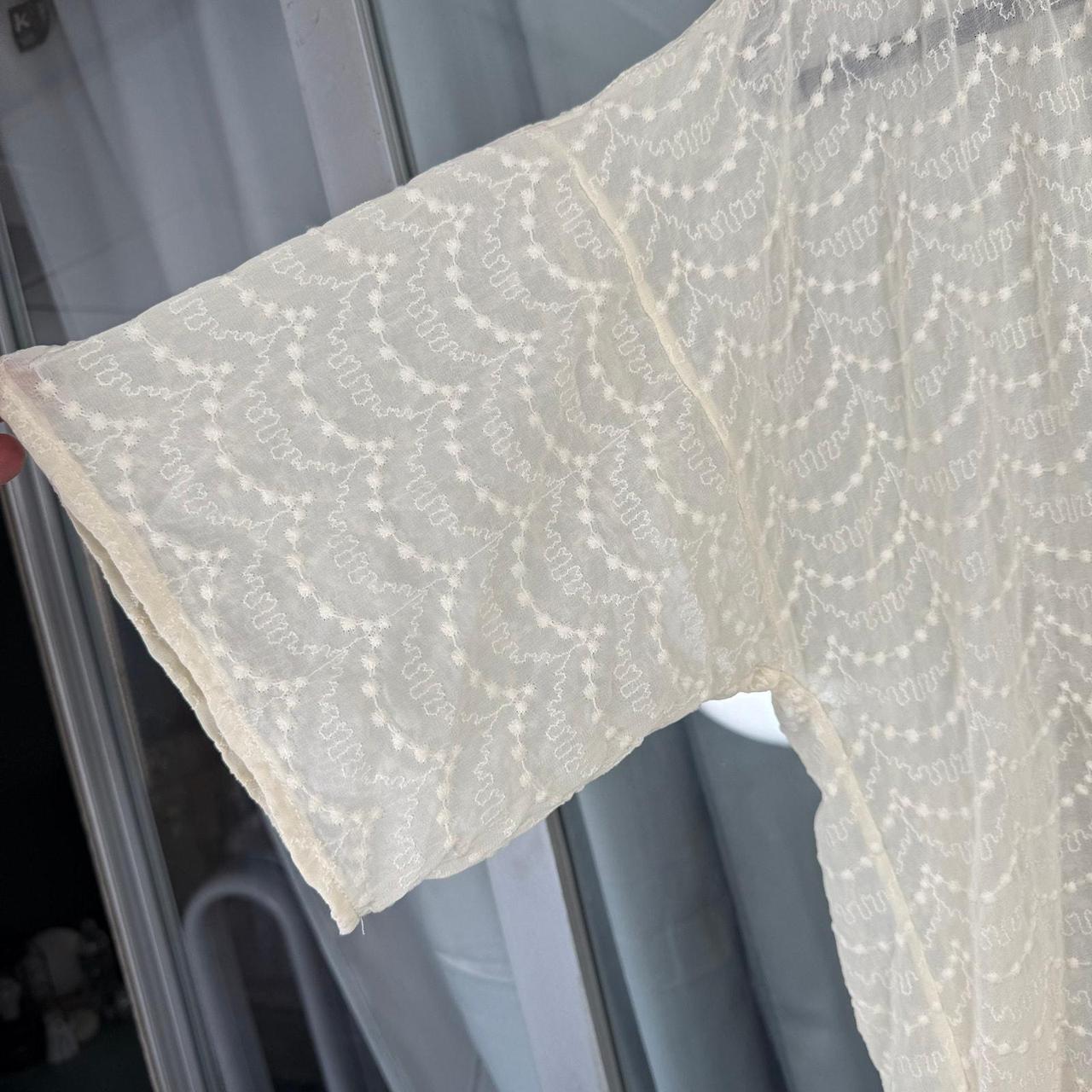 Source Unknown Women's Top - Cream - XS – Boho Vi… - image 3