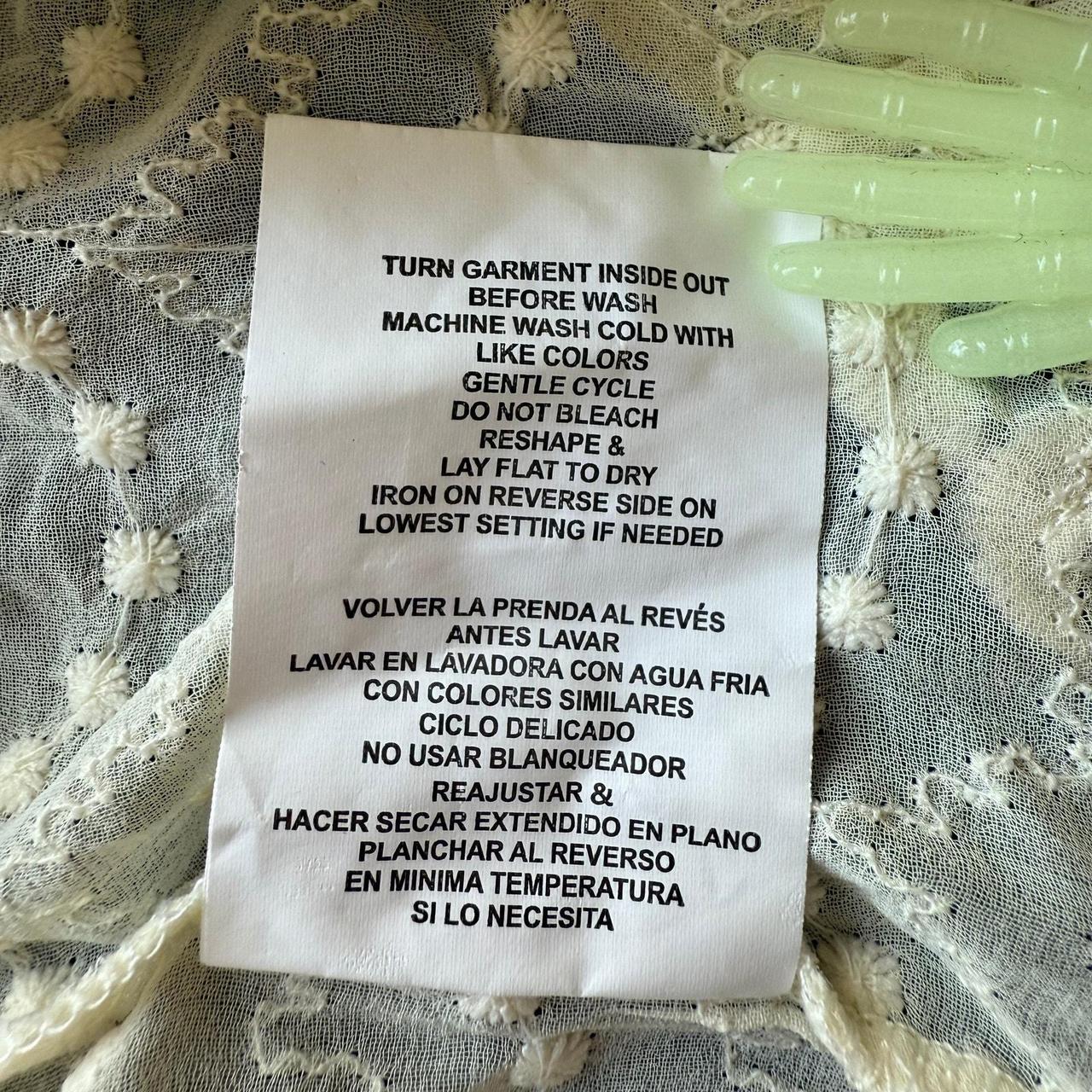 Source Unknown Women's Top - Cream - XS – Boho Vi… - image 8