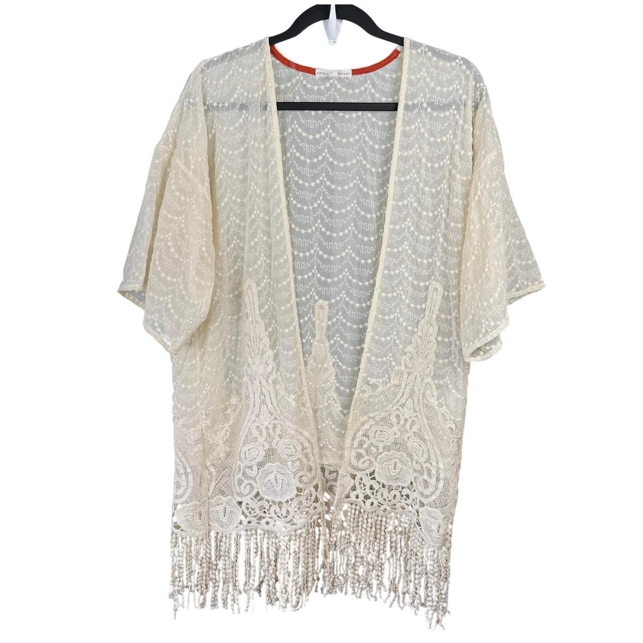 Source Unknown Women's Top - Cream - XS – Boho Vi… - image 1