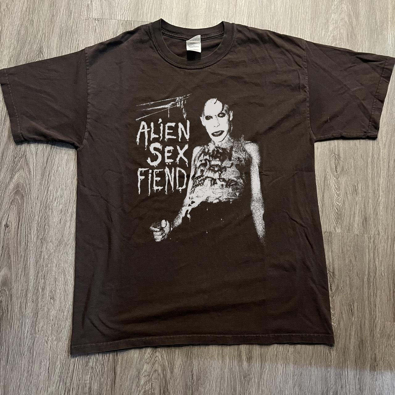 Alien sex fiend t shirt new gildan heavy cotton... - Depop