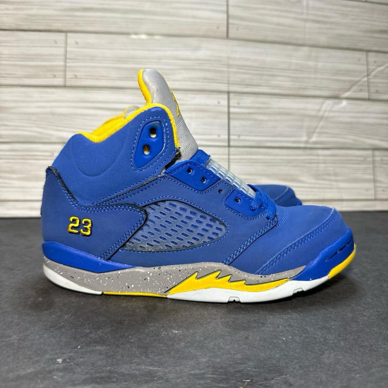 Nike Air Jordan 5 Retro Reverse Laney Blue Preschool. Depop