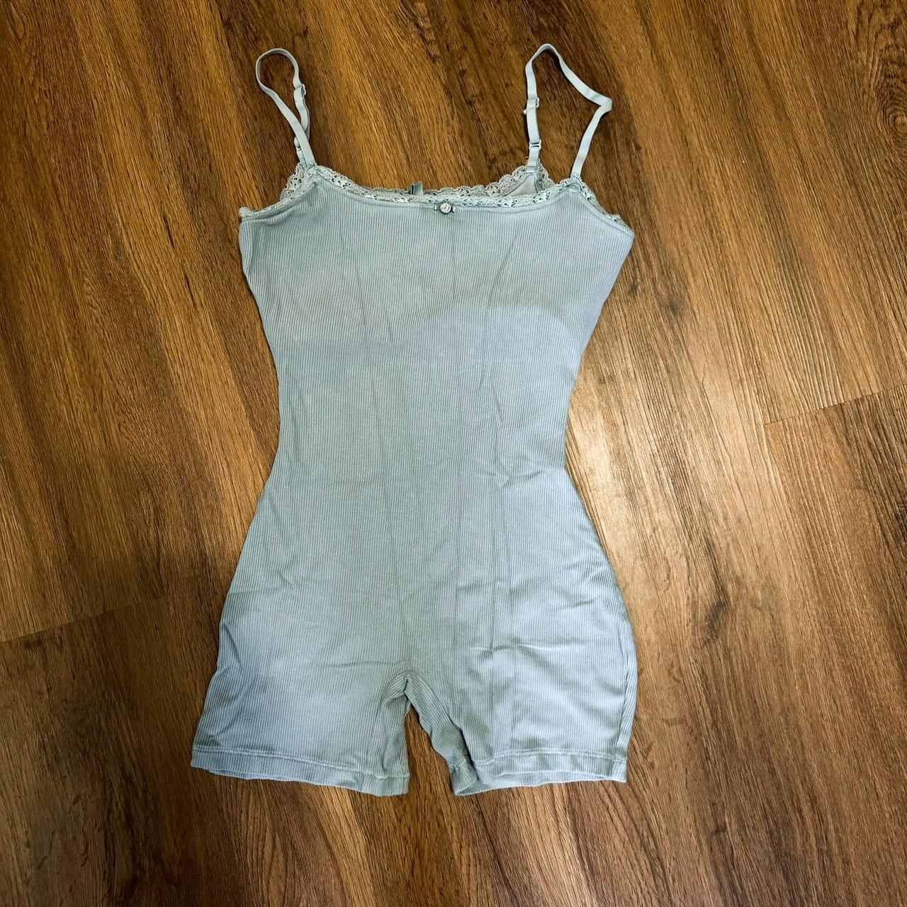 Skims Soft Lounge Lace Onesie Worn Once Depop