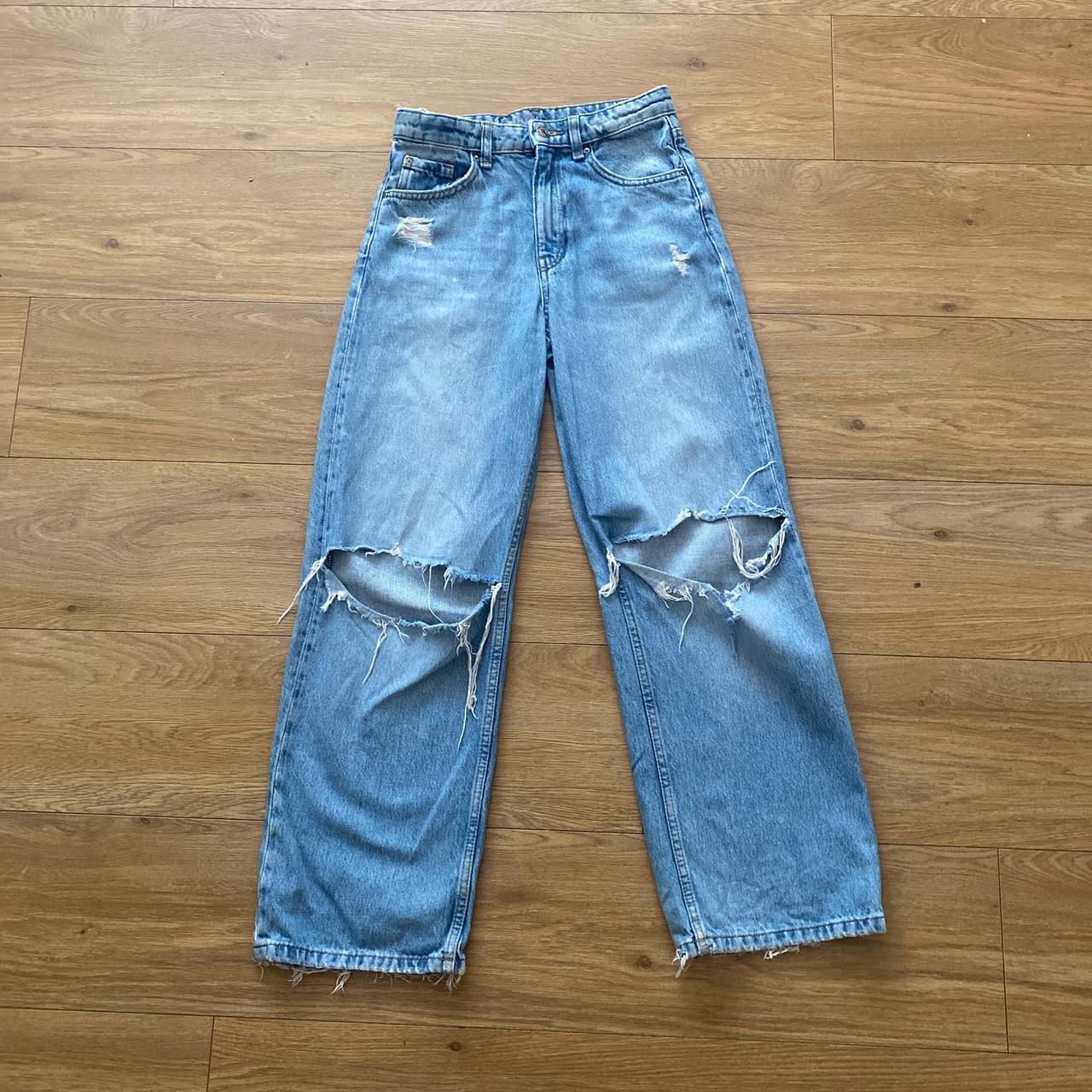 baggy ripped jeans 11-12 adjustable waist