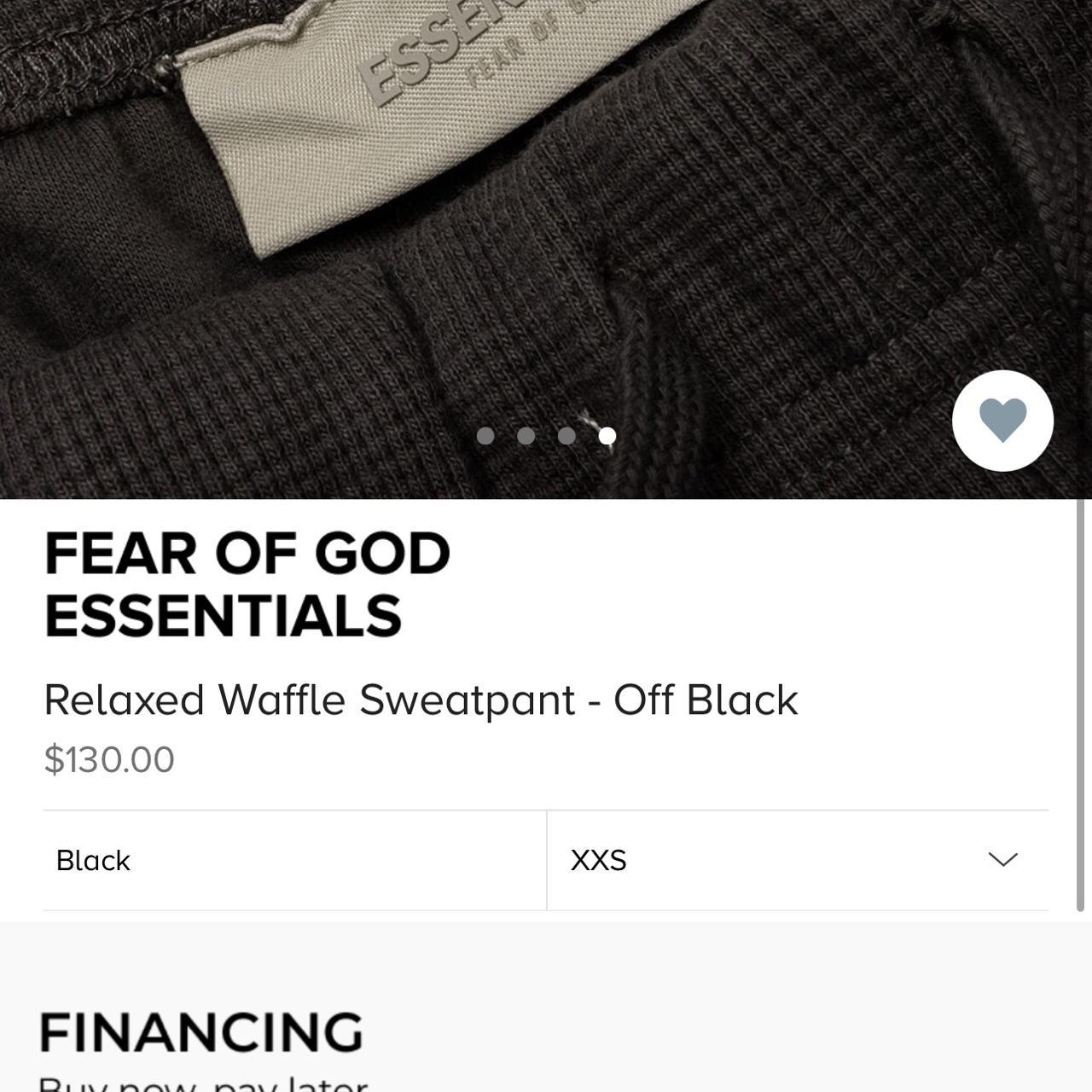 FEAR OF GOD ESSENTIALS Relaxed Waffle Sweatpant - - Depop