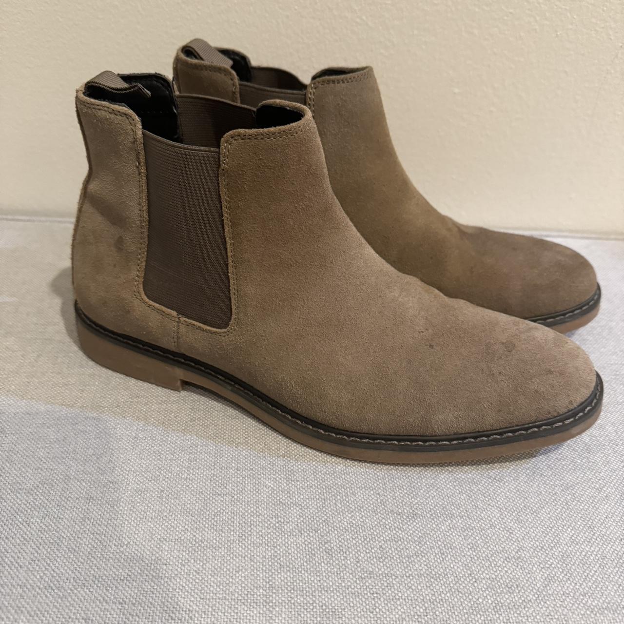 Tan Chelsea Boots Gray? Beige? Greige? You decide!... - Depop