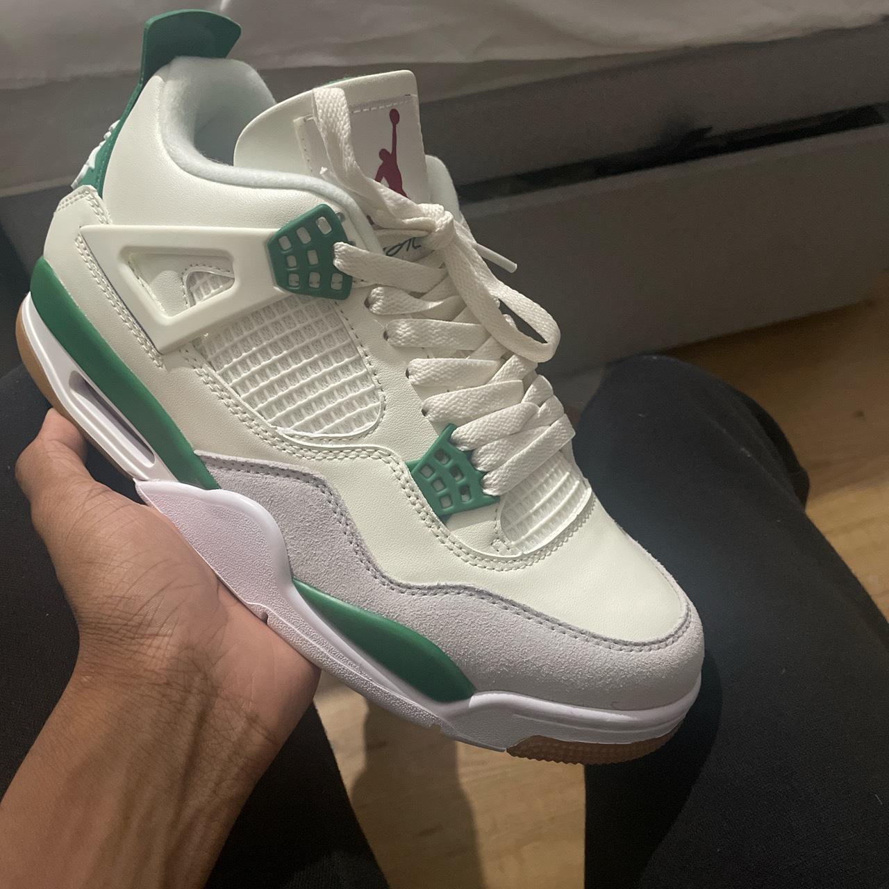 Jordan 4’s Pine green Box included Size 8 - Depop