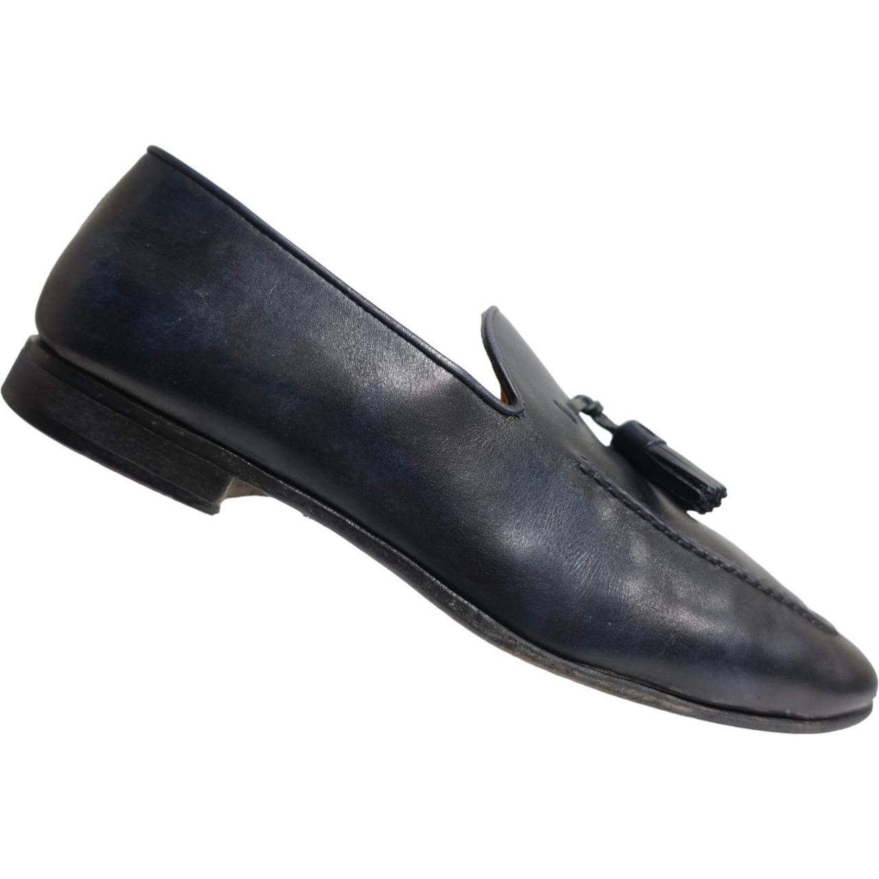 magnanni blue loafers