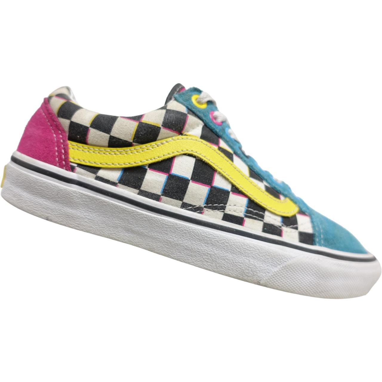 Vans yellow deals blue pink