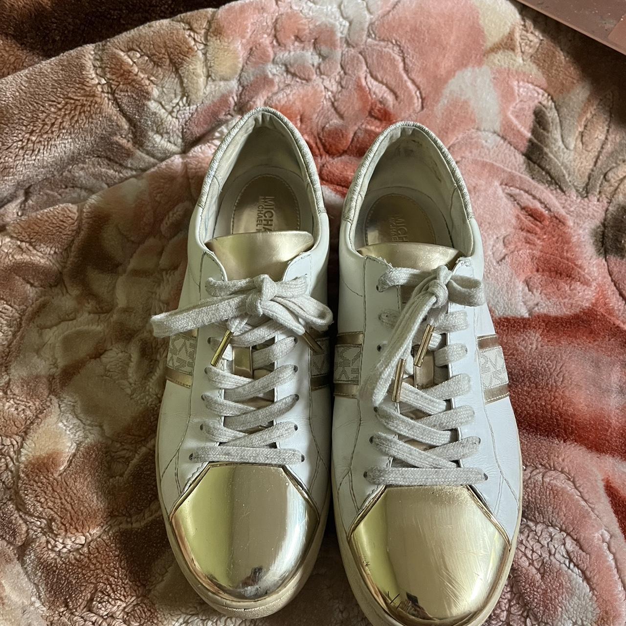 michael kors gold sneakers