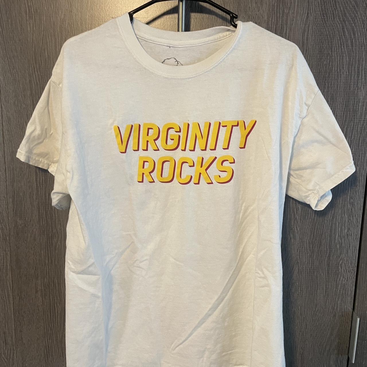 Yellow virginity hot sale rocks shirt