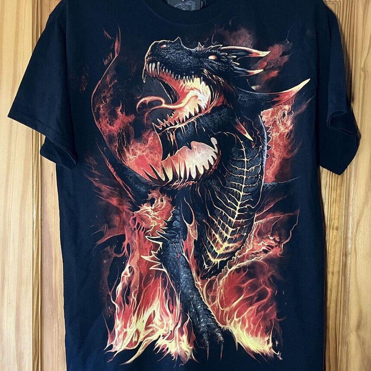 Spiral Direct Fire Dragon T Shirt Medium BNWT... - Depop