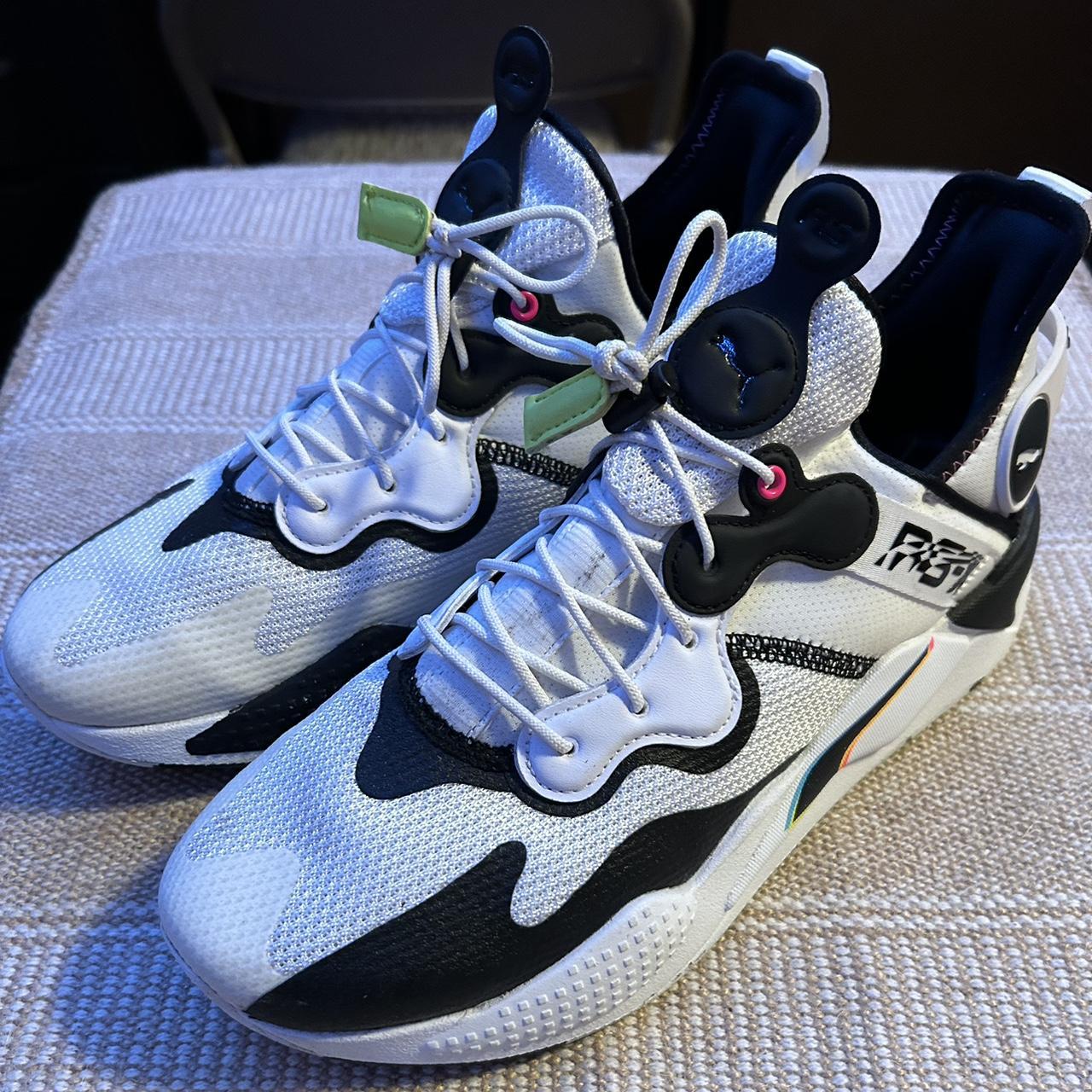 Puma RS X 2021 white and black men s size 9.5. No. Depop