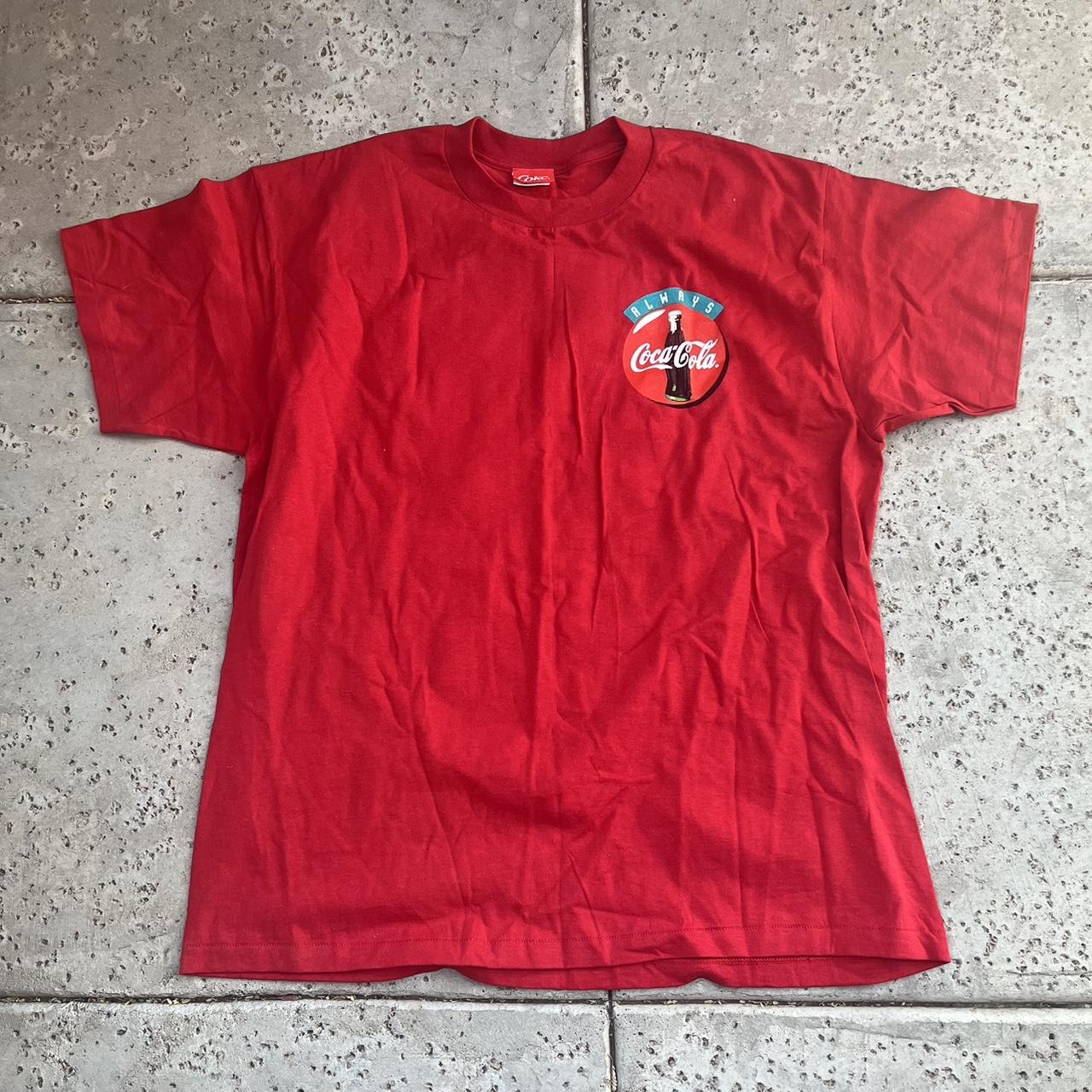 Coke A Cola T-Shirt Red coca-cola Perfect condition... - Depop