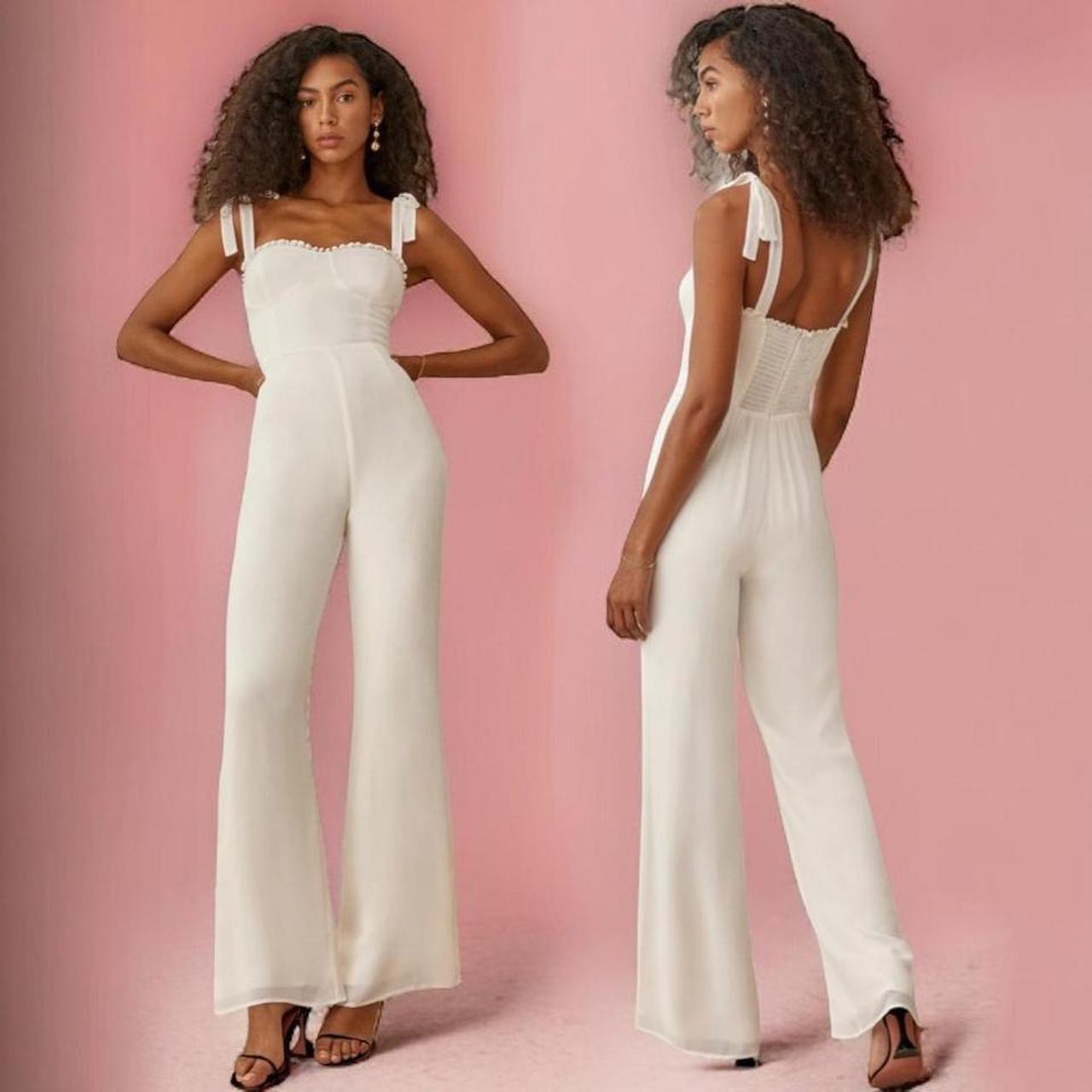 Reformation white jumpsuit online