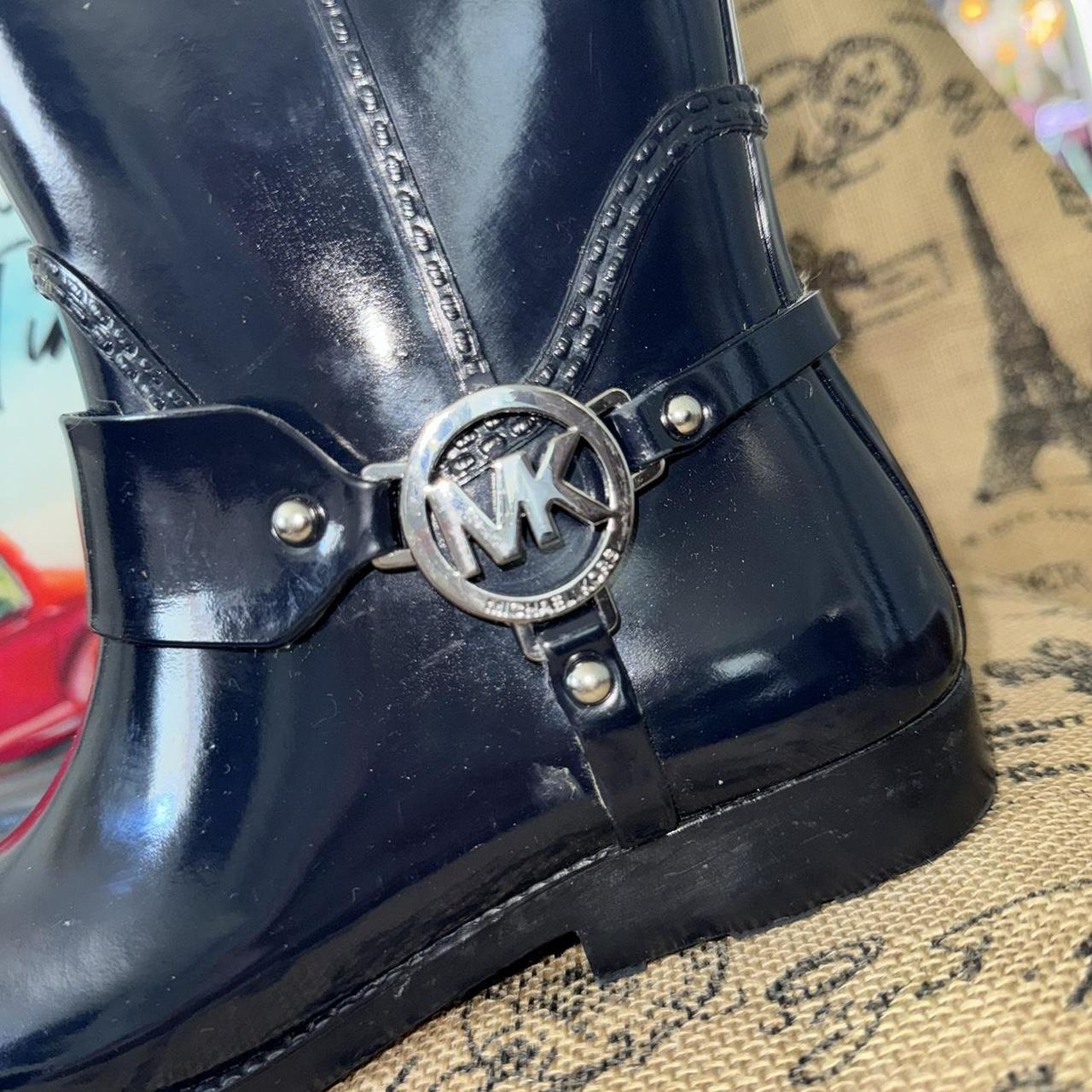 Michael kors boots womens navy online