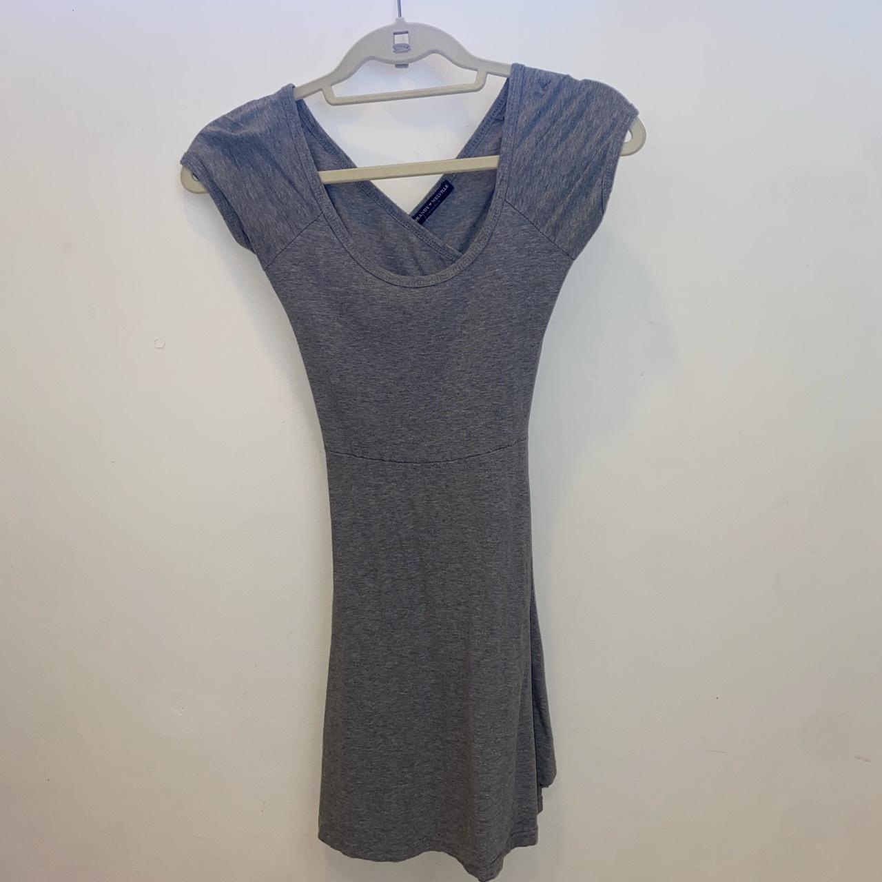 Classic Brandy Melville grey cutout dress Depop