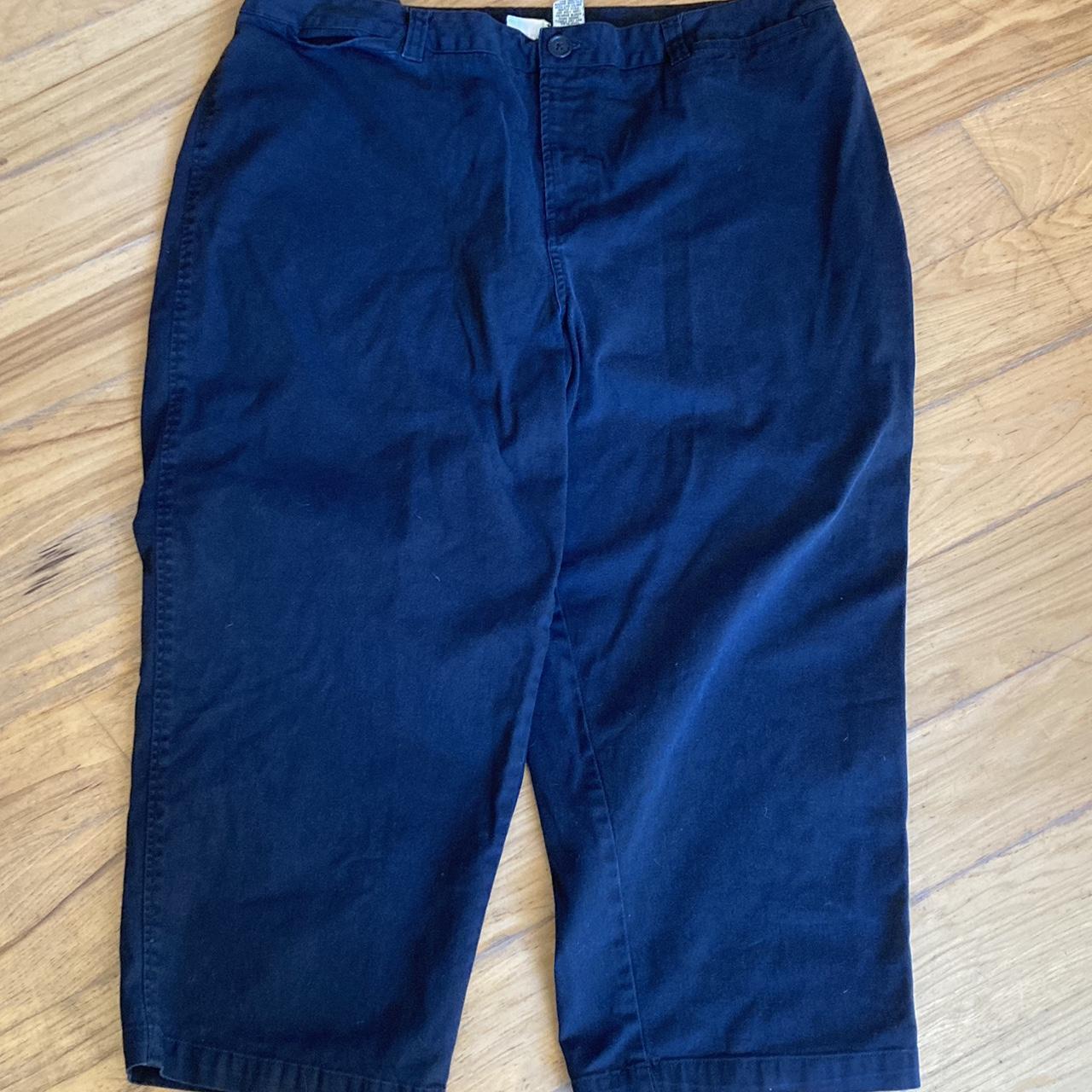 Cherokee baggy pants/jorts Vintage baggy Navy... - Depop