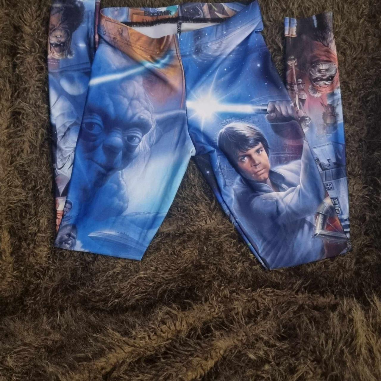 Size M Black Milk Clothing Star Wars Leggings. Brand... - Depop