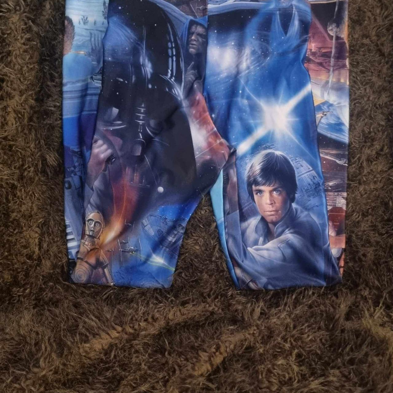 Size M Black Milk Clothing Star Wars Leggings. Brand... - Depop