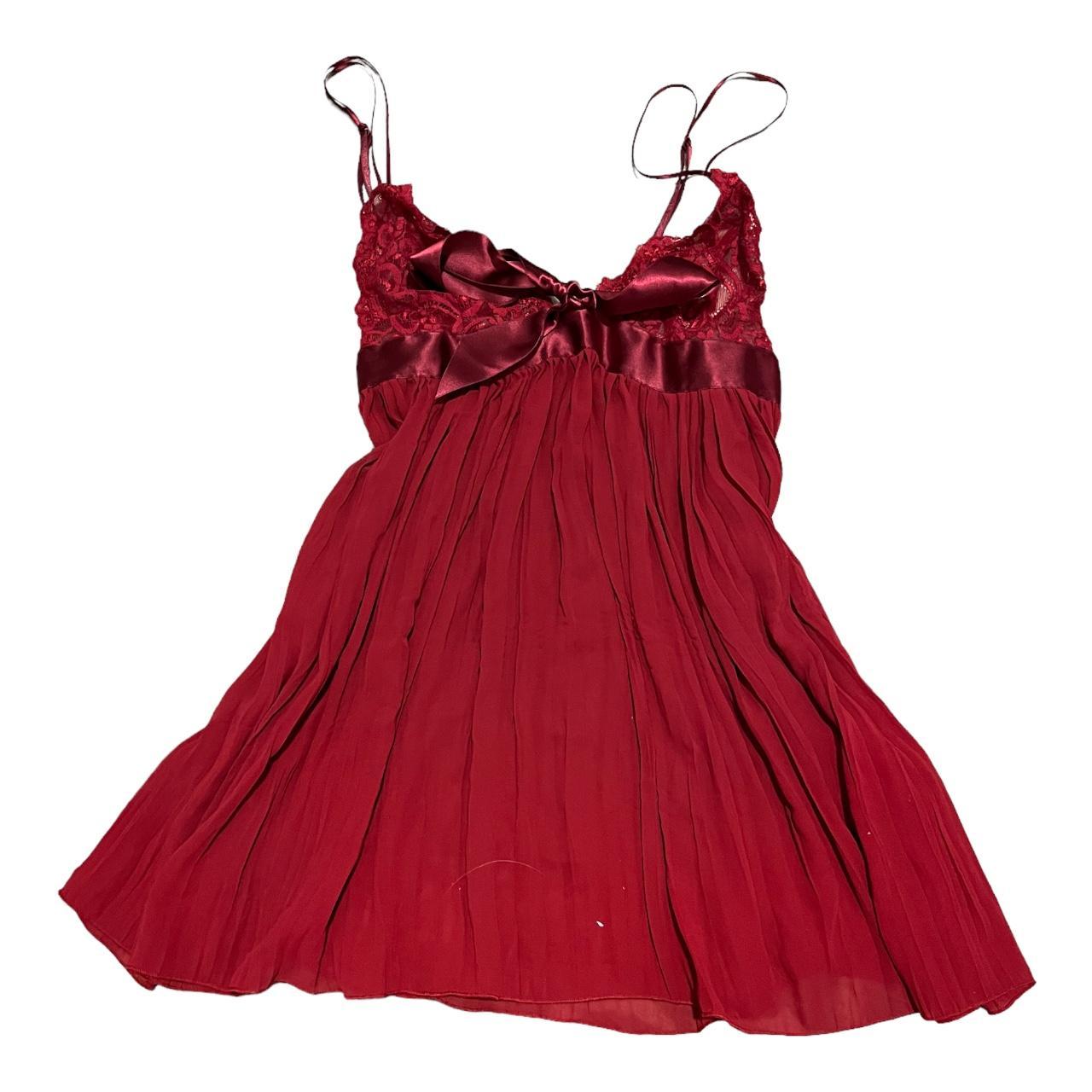 90’s Victoria’s Secret dark red night gown / slip... - Depop