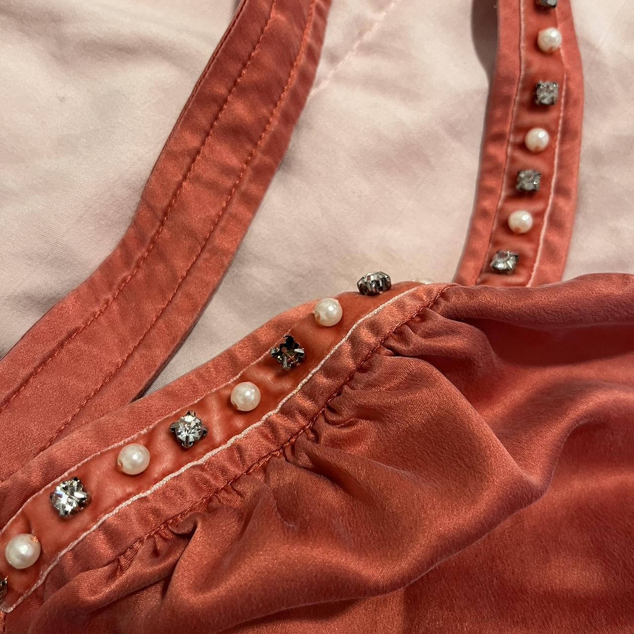 Betsey Johnson Women's Orange Dress | Depop