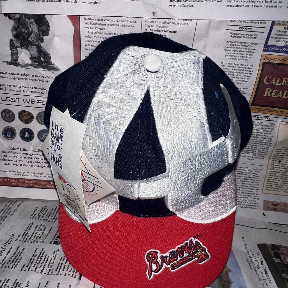 Vintage NWT Atlanta Braves Big Logo The Game... - Depop