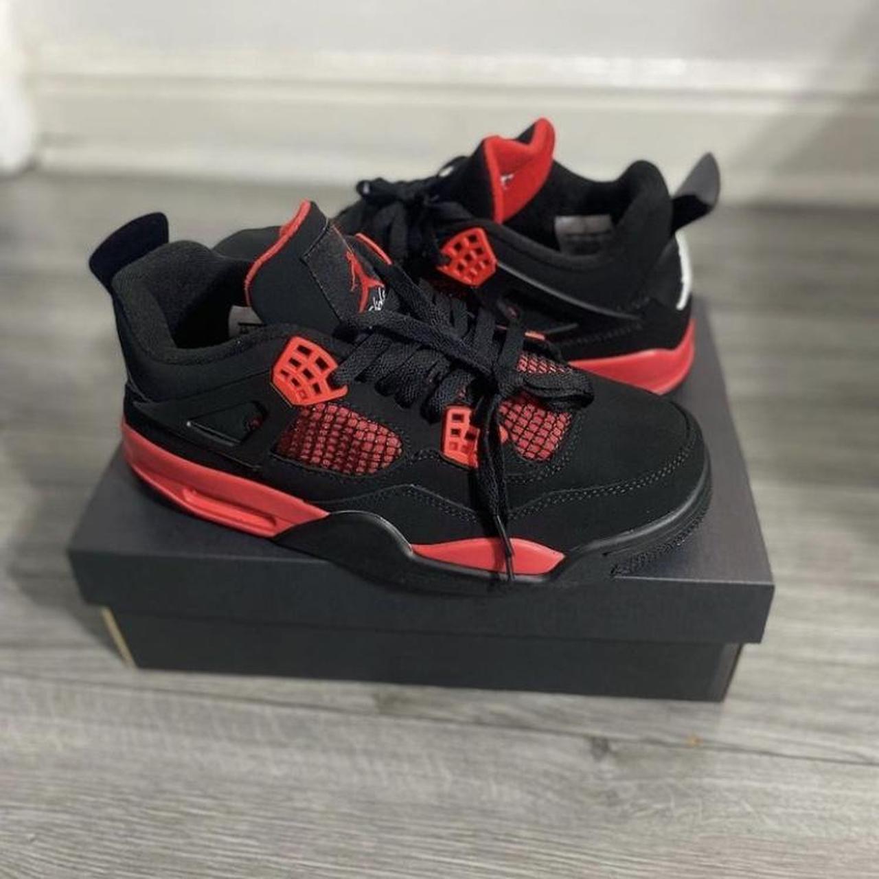 4s jordans red and white