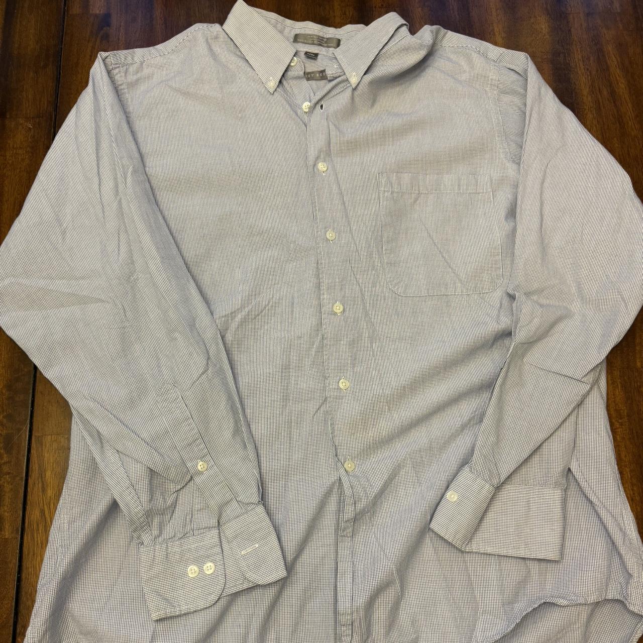 Geoffrey Beene mens dress shirt. Long sleeve button... - Depop