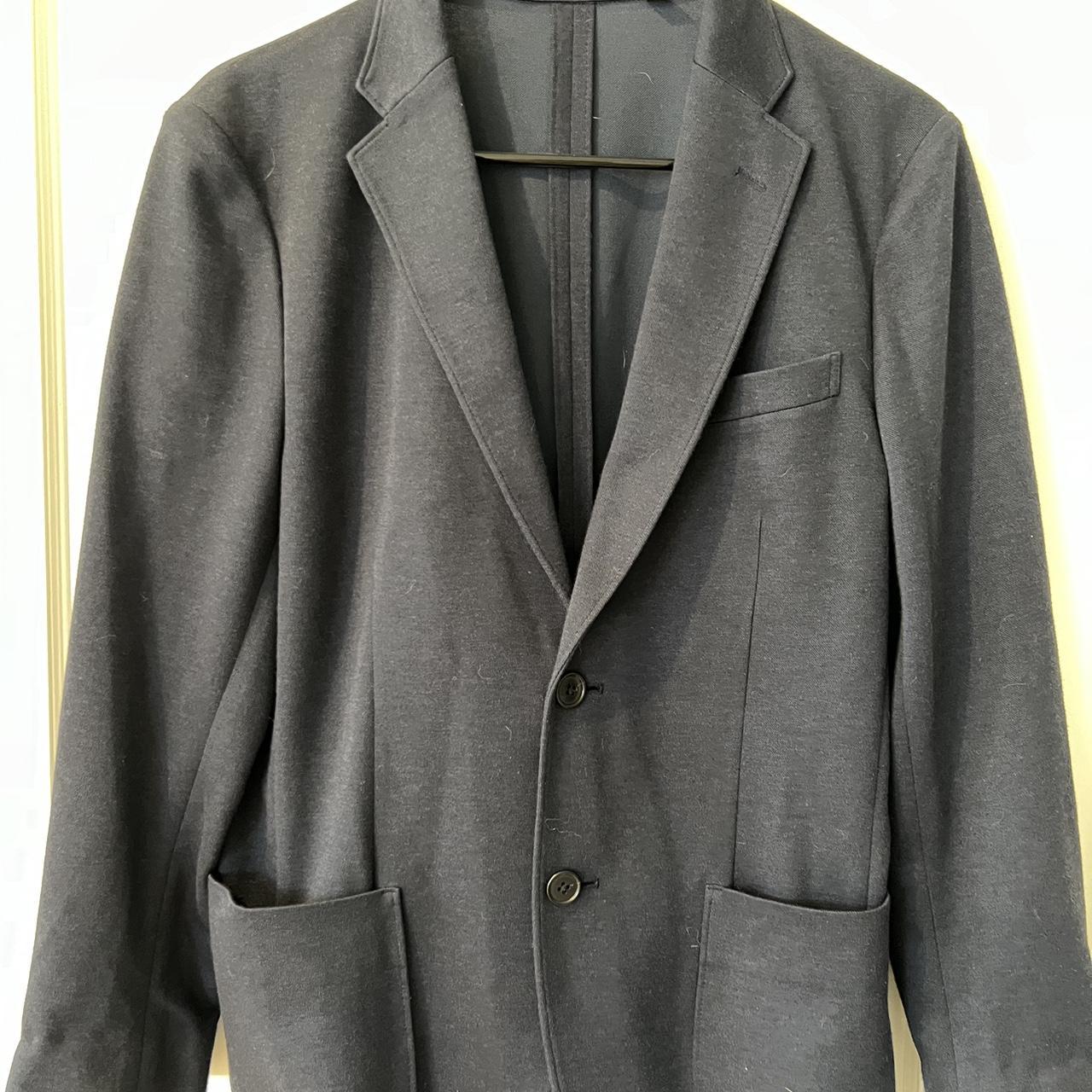 Navy blue Uniqlo unstructured blazer. Measurements... - Depop