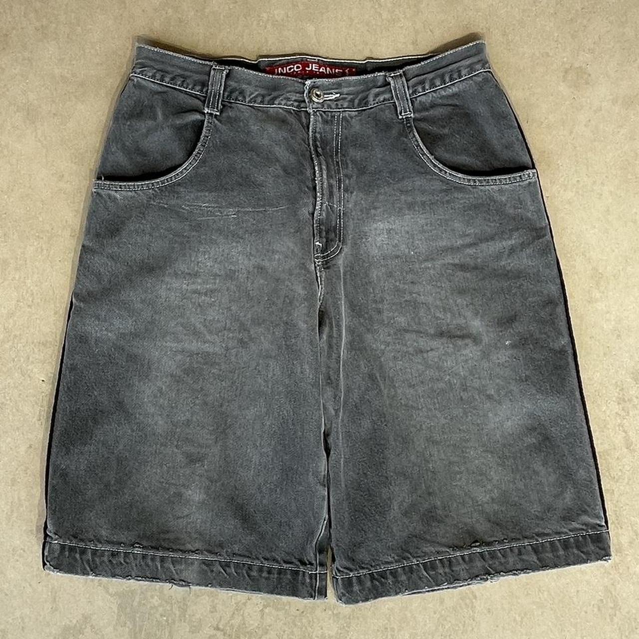 👑JNCO Jort Tribal Crown👑 Super dope black faded | Depop