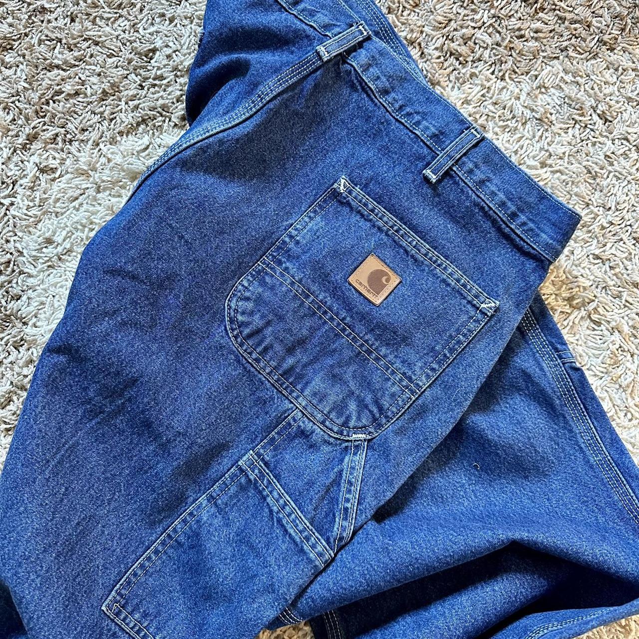 Carhartt vintage boxy selvedge logo jeans All. Depop