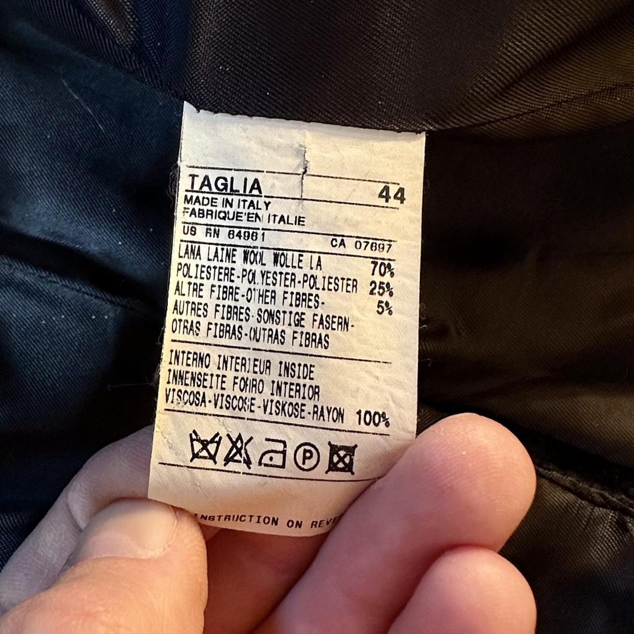 United Colors Of Wool Coat With Belt Made... Depop Size Chart United Colors Benetton