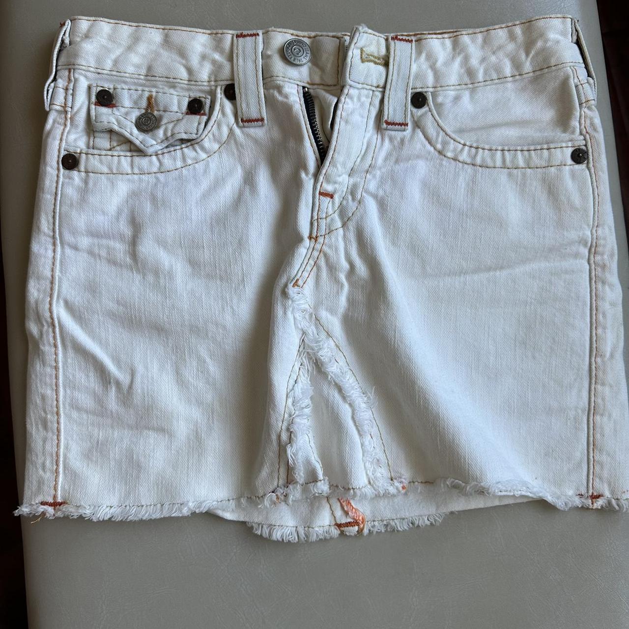 Vintage True religion “Lola” demin mini skirt. Great - Depop
