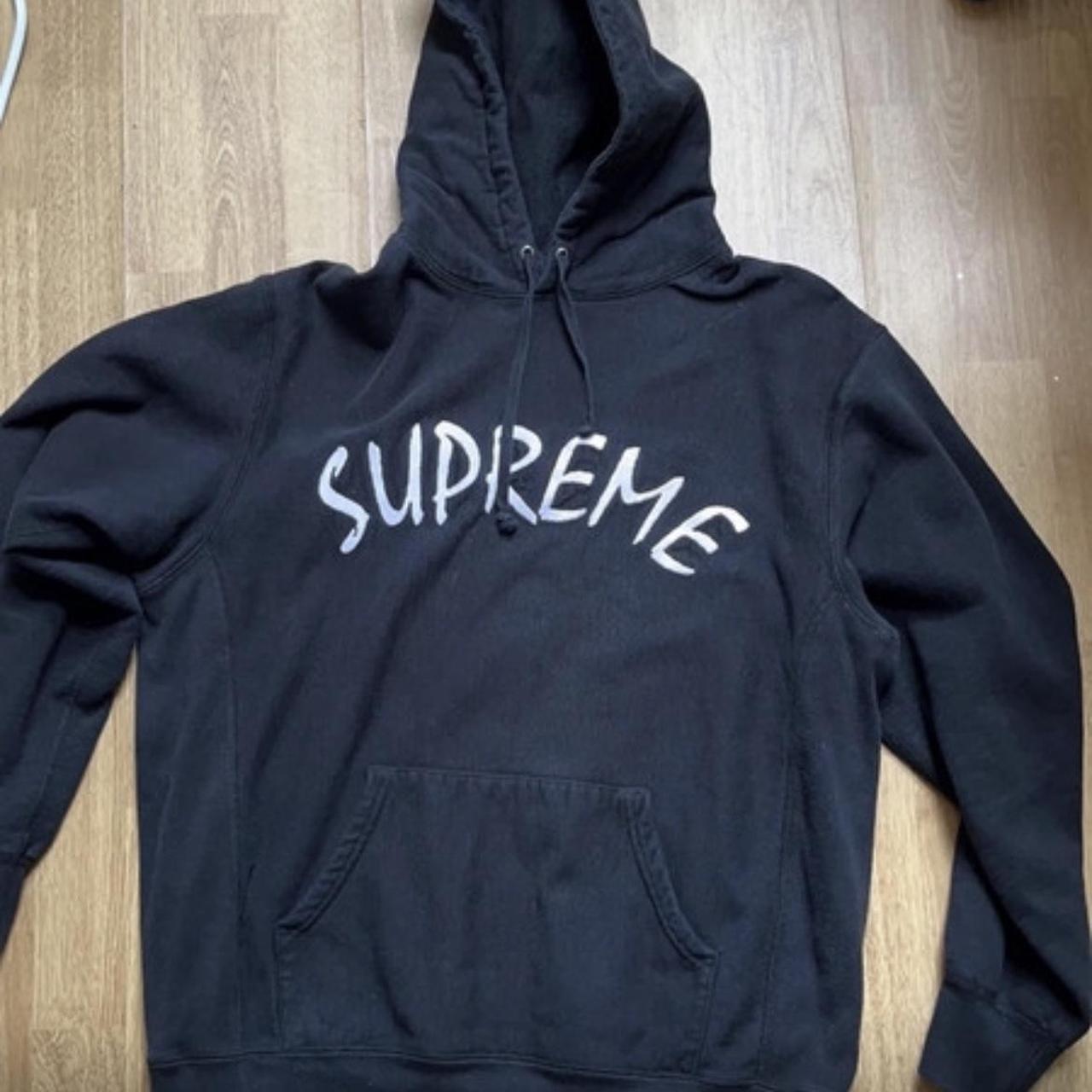 Supreme FTP Arc Hooded Sweatshirt Black SS21 very... - Depop