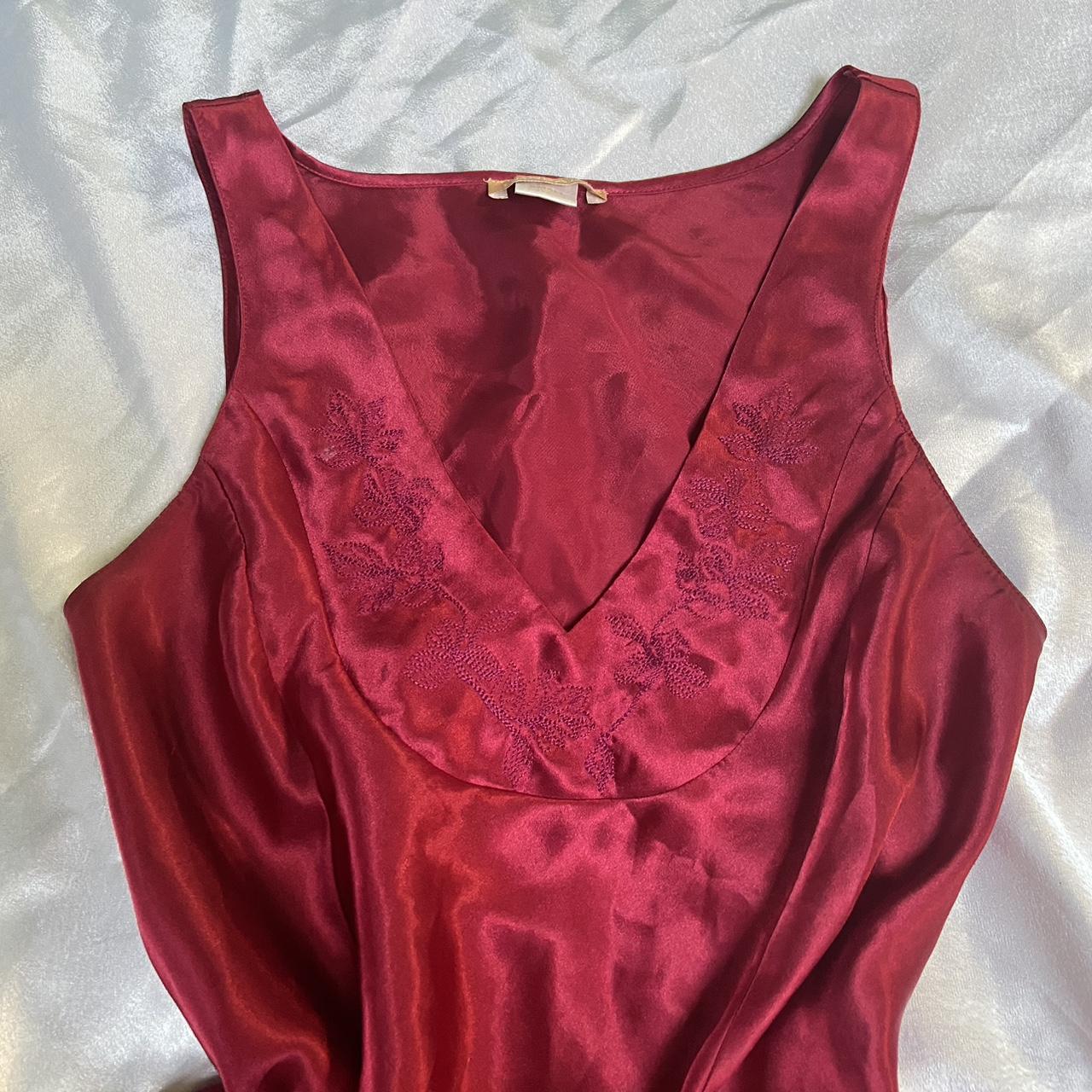 Shiny red mini dress, perfect for Whimsigoth outfits... - Depop